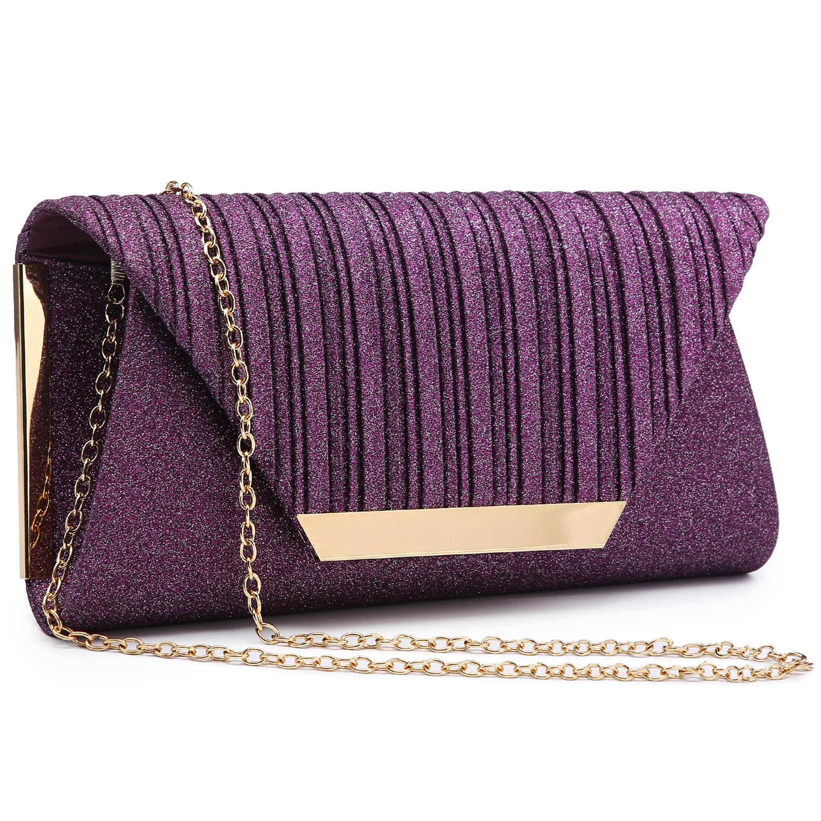 Dasein Women Evening Bags Wedding Purses Handbags Party Clutches Cocktail Prom Formal Clutch with Glitter Rhinestones