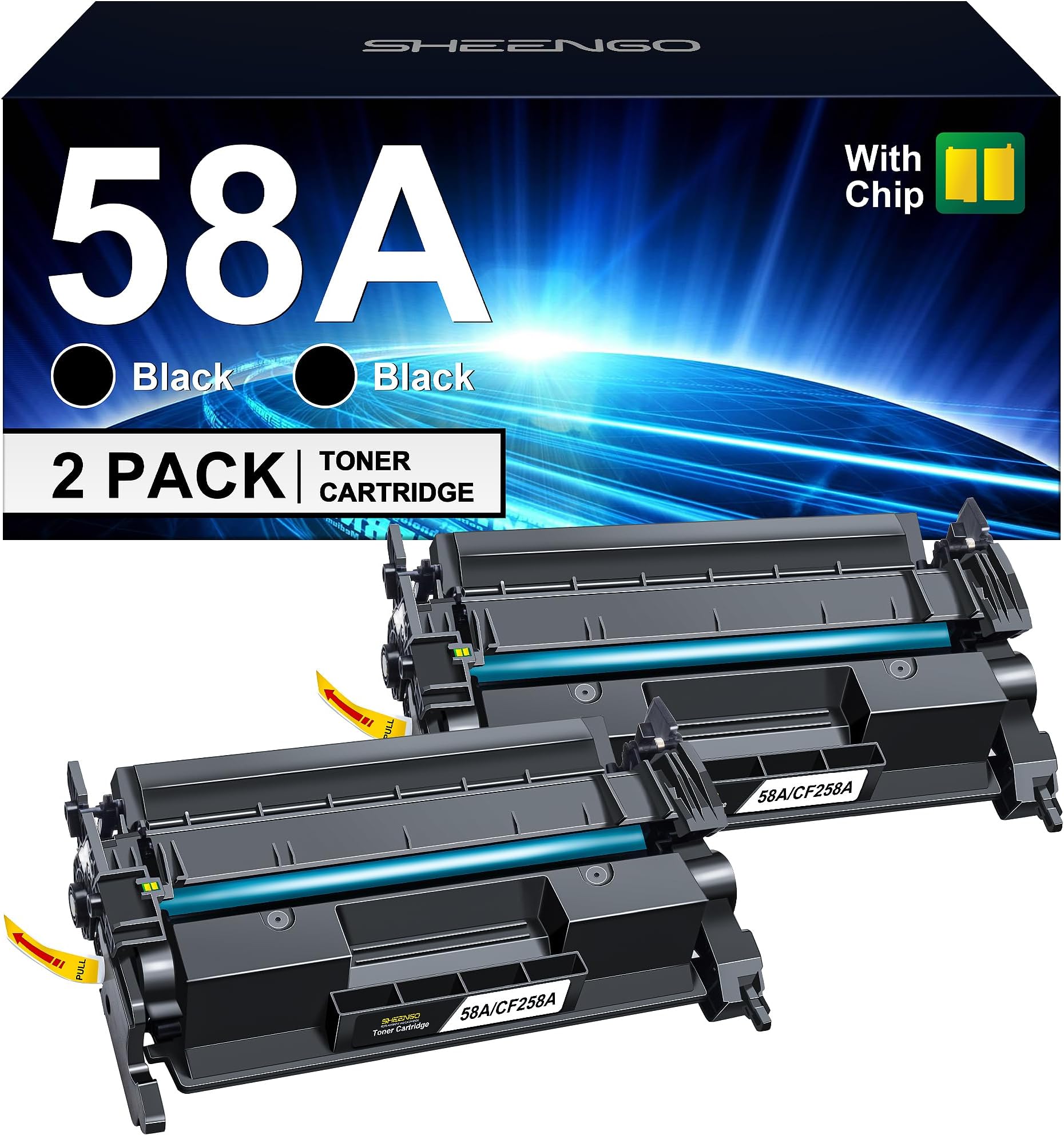 58A CF258A Toner Cartridge Black (with CHIP) Replacement