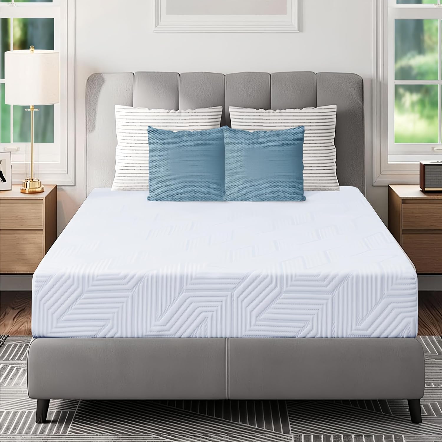 6 Inch Twin XL Mattress,Gel Memory Foam Mattress Twin Bed Mattress in a Box,Medium Firm Mattresses for Pressure Relief,Twin XL Size Mattress for Kids,Bunk Bed,CertiPUR-US Certified