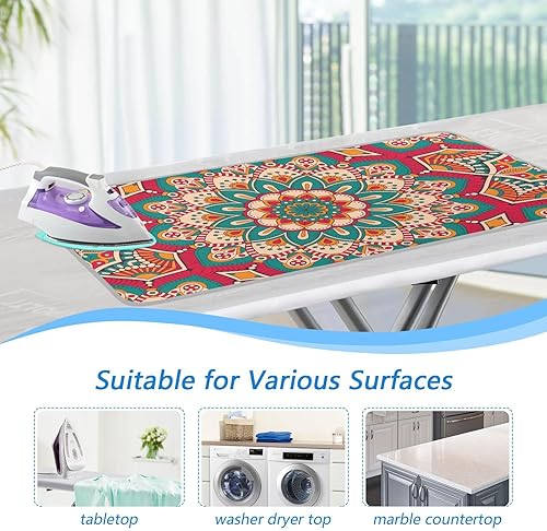 Miniatura 5 de Alfombrilla de planchar para mesa, manta de hierro portátil de viaje, fundas para tabla de planchar, alfombrilla de prensado, almohadillas de prensa