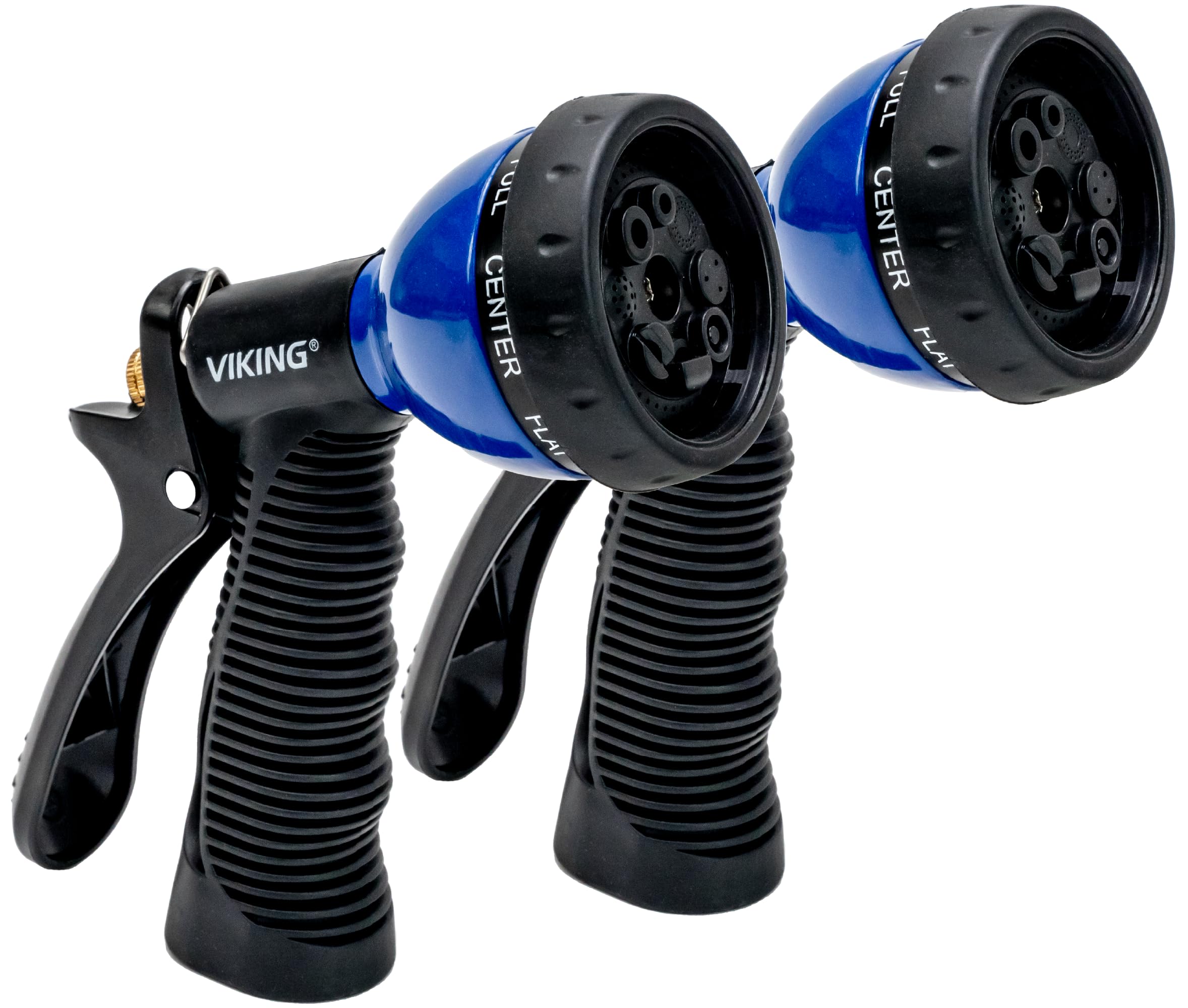 VIKING Boquilla de manguera de jardín, boquilla de manguera de alta presión con 8 patrones de pulverización para kit de limpieza de coche o plantas de riego, paquete de 2