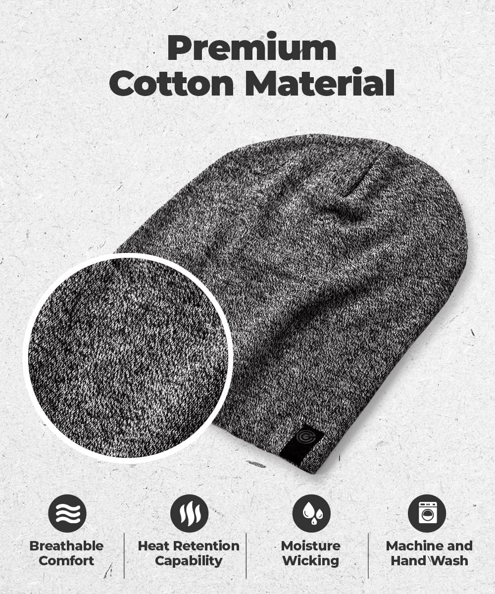 Warm Slouchy Beanie Hat - Deliciously Soft Daily Beanie in Fine Knit - Image 2