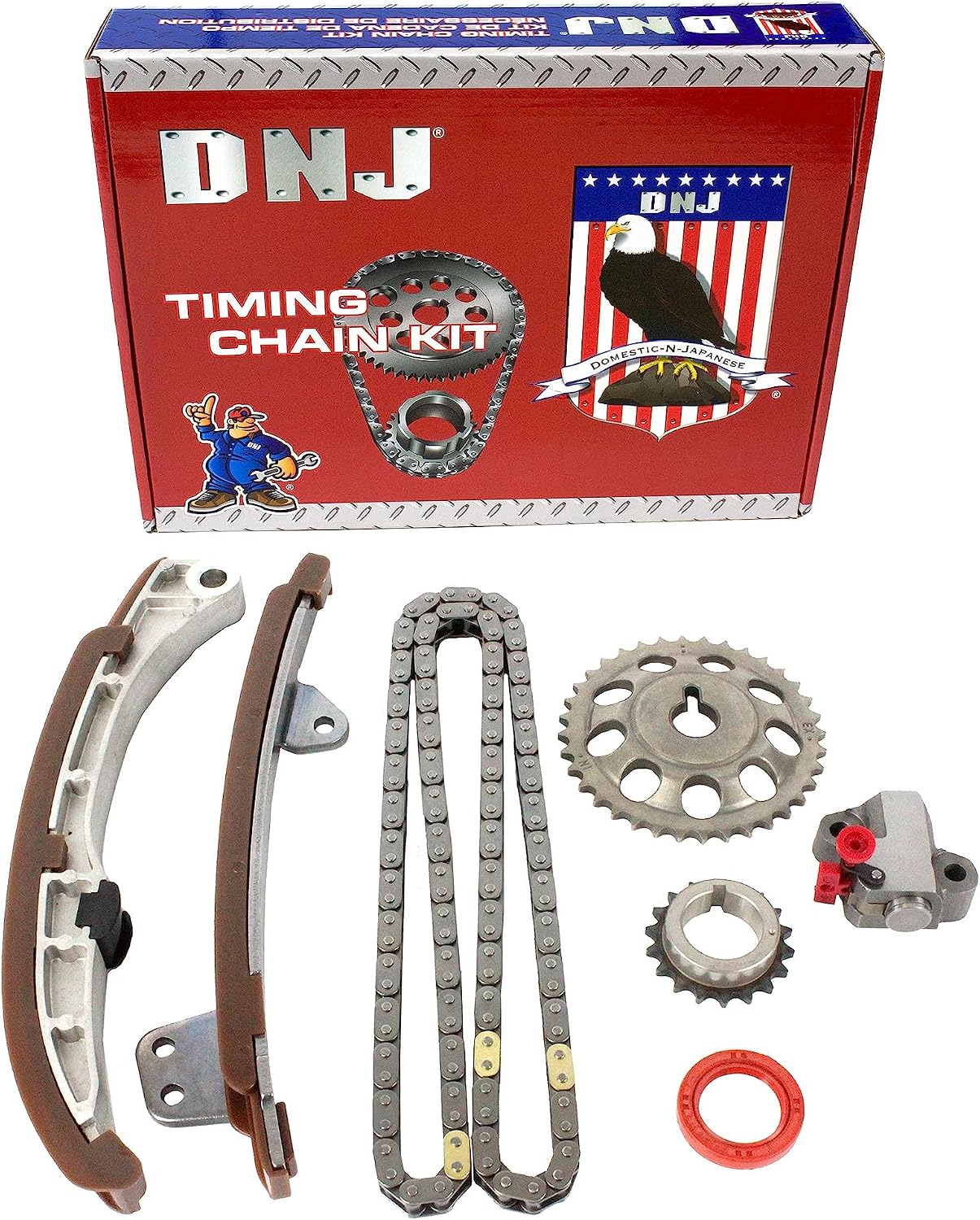 DNJ TK949 Timing Chain Kit for 2000-2019 Scion, Toyota Echo, Prius, Prius C 1.5L L4 16V DOHC 1497cc
