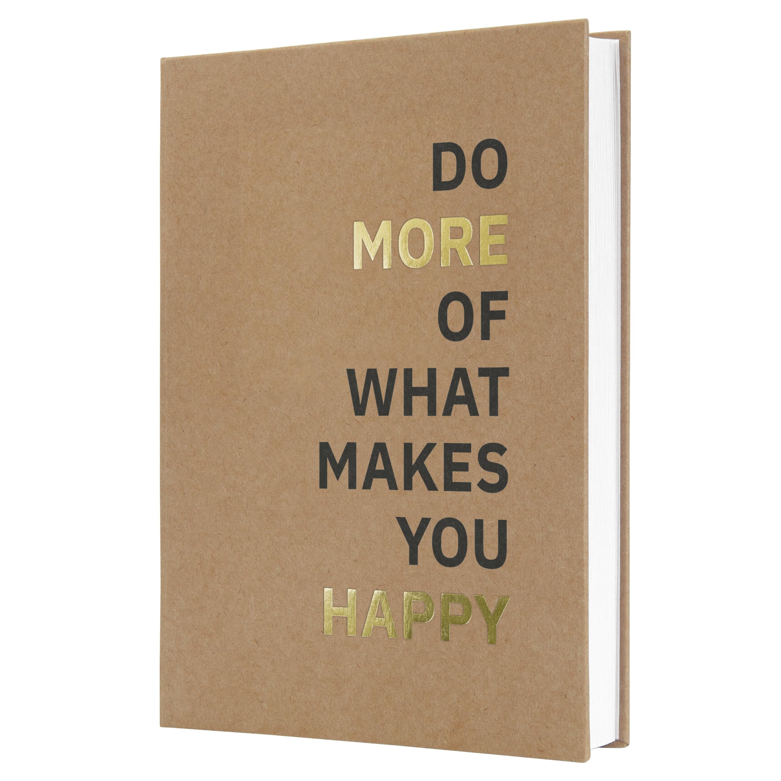 Sigel JN805 Notebook Jolie - Pure Happiness - approx. A5 - lined - hardcover - black/brown/gold - 192 p. - 100 gsm - FSC-certified