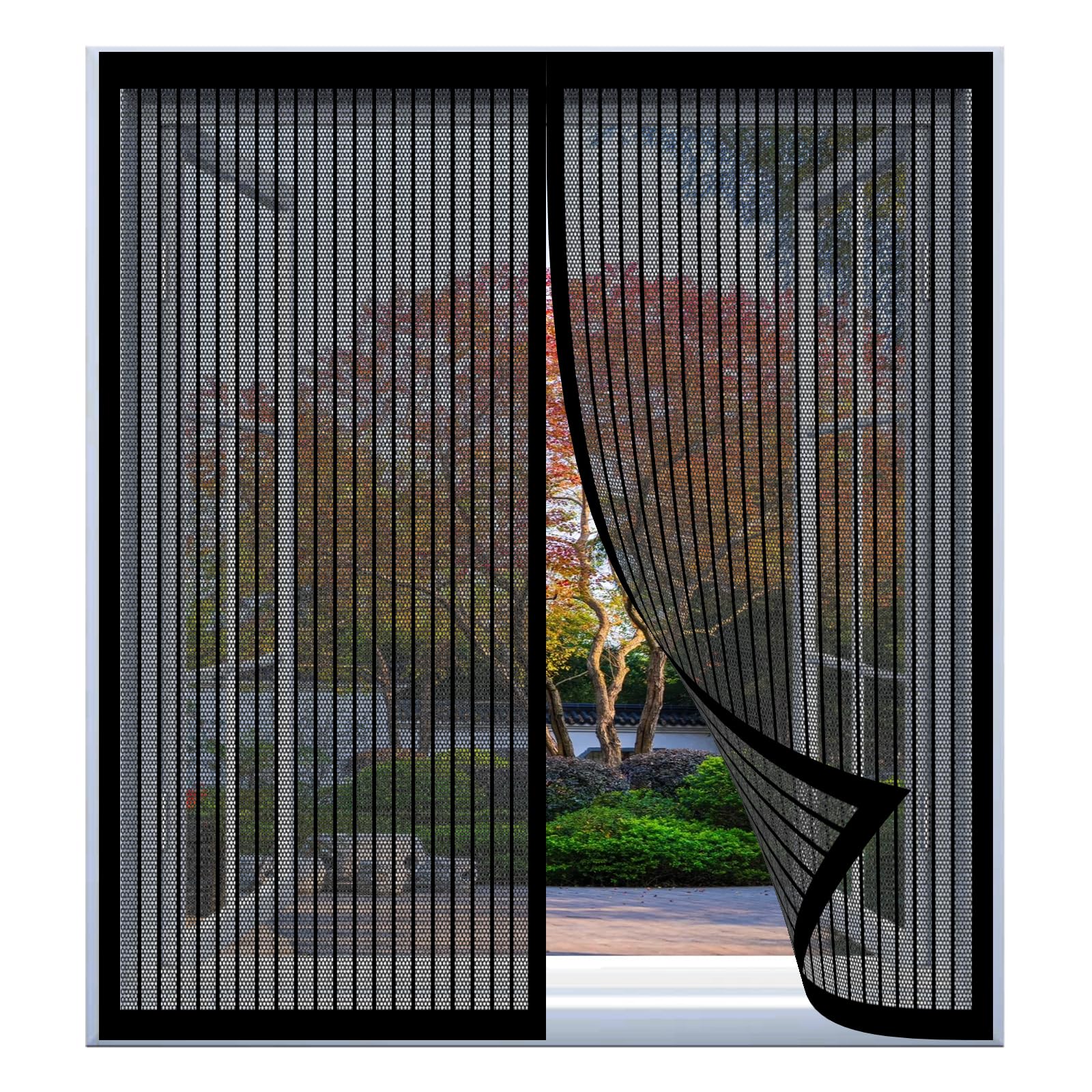 Moustiquaire fenêtre 119x130 cm idéale pour aérer les chambres en été