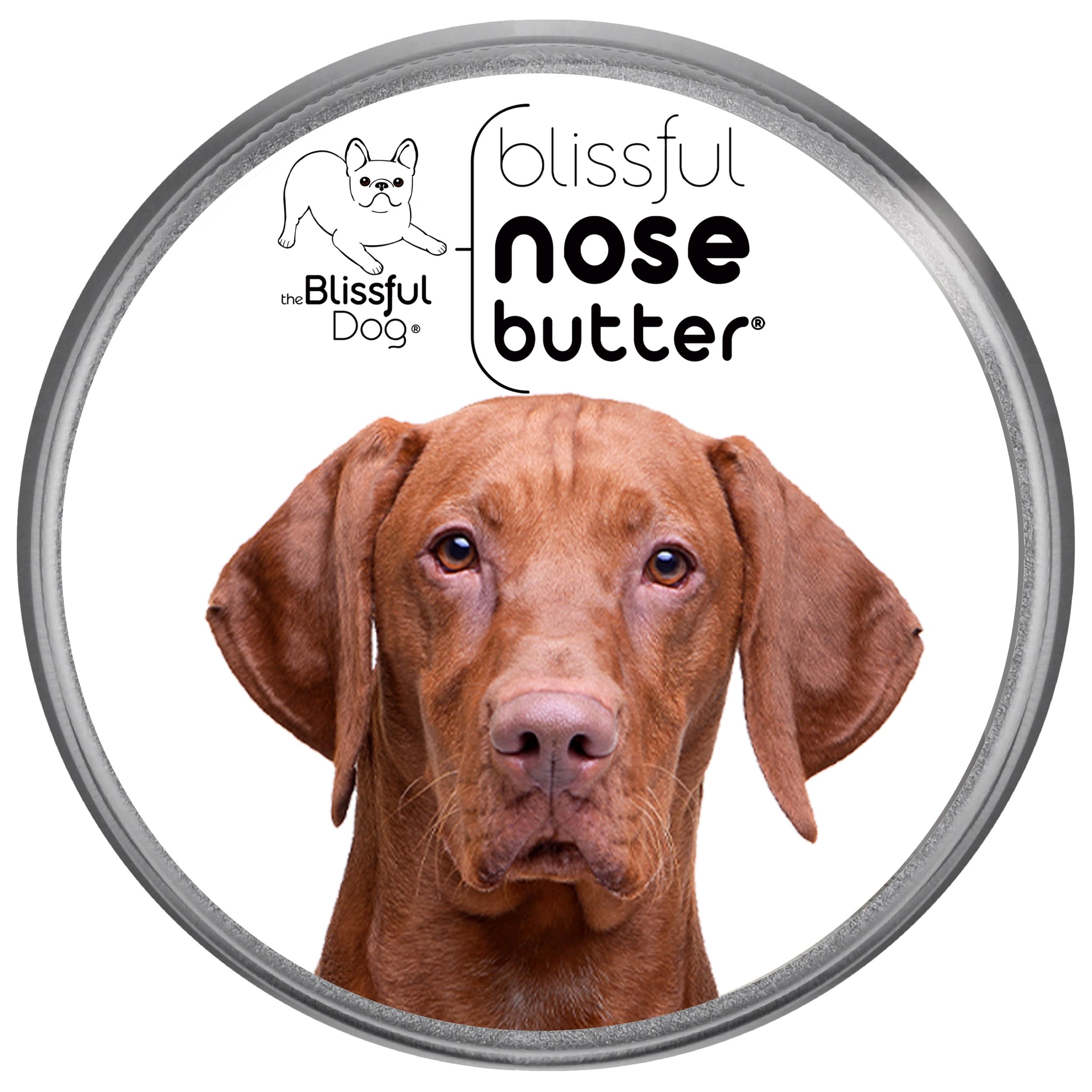 The Blissful Dog Vizsla Nose Butter for Dry, Cracked Skin, Lick-Safe Dog Nose Balm with Moisturizing Shea Butter, Almond, Olive, and Essential Oils, Pet Supplies, Uncented, 4 oz.