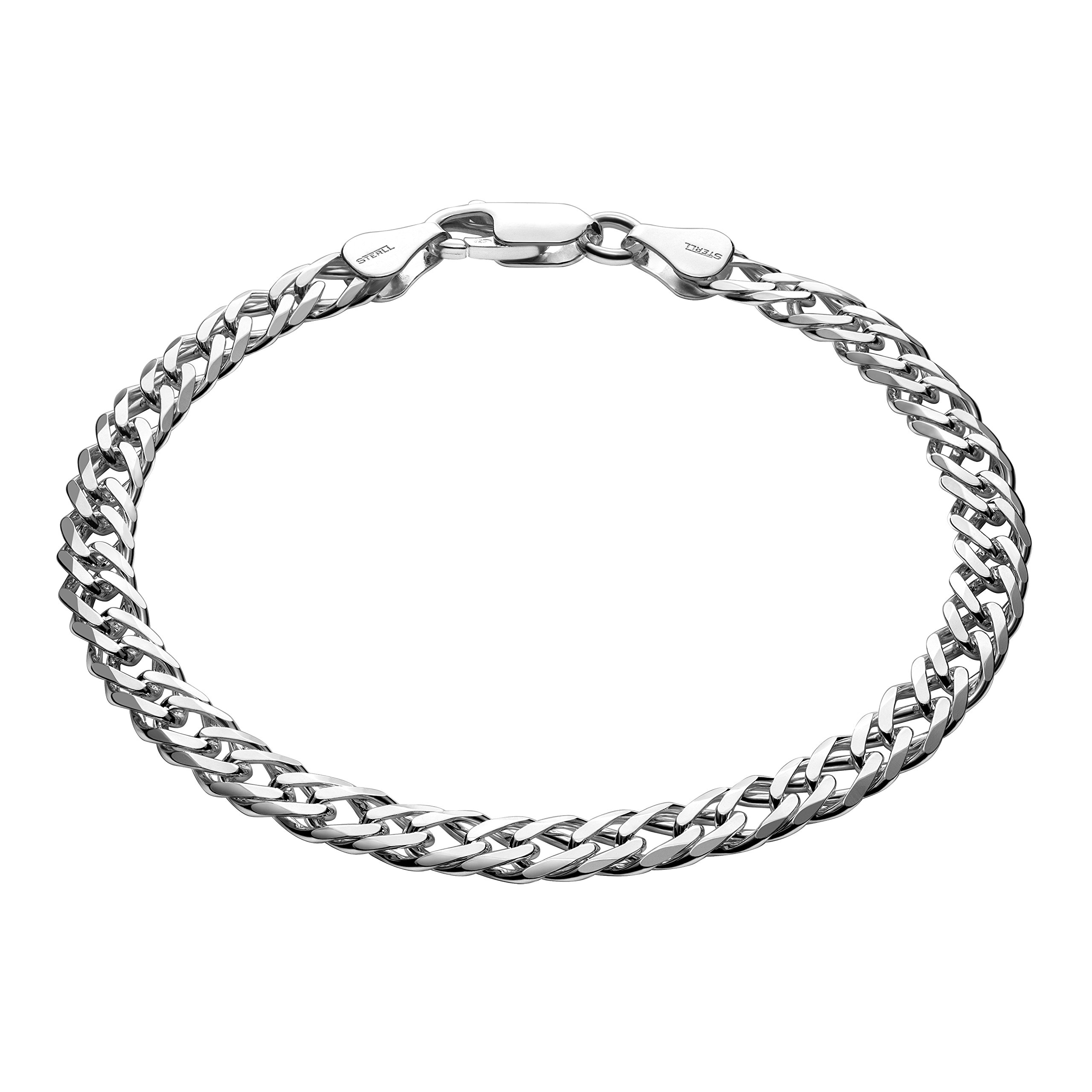 Sterll Pulsera de plata de ley 925 para hombre, ideal como regalo para marido o novio