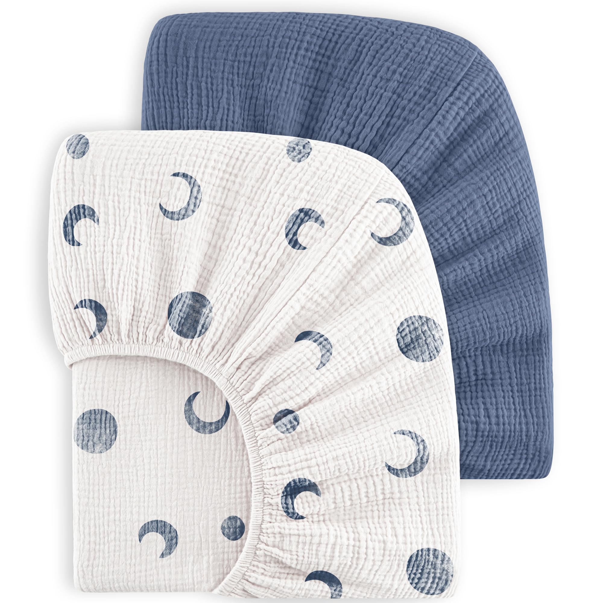 Bearmoss Muslin Crib Sheets