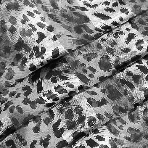 Miniatura 5 de Evening Elegance Bufandas largas de gasa de satén sedoso con estampado animal, varios estilos