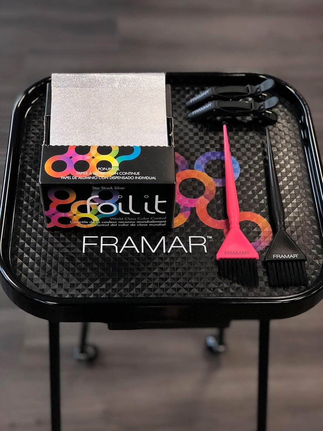 Framar Premium Salon Folding Trolley - Salon Trolley, Salon Tray, Salon Cart Folds up for easy storage : Beauty & Personal Care