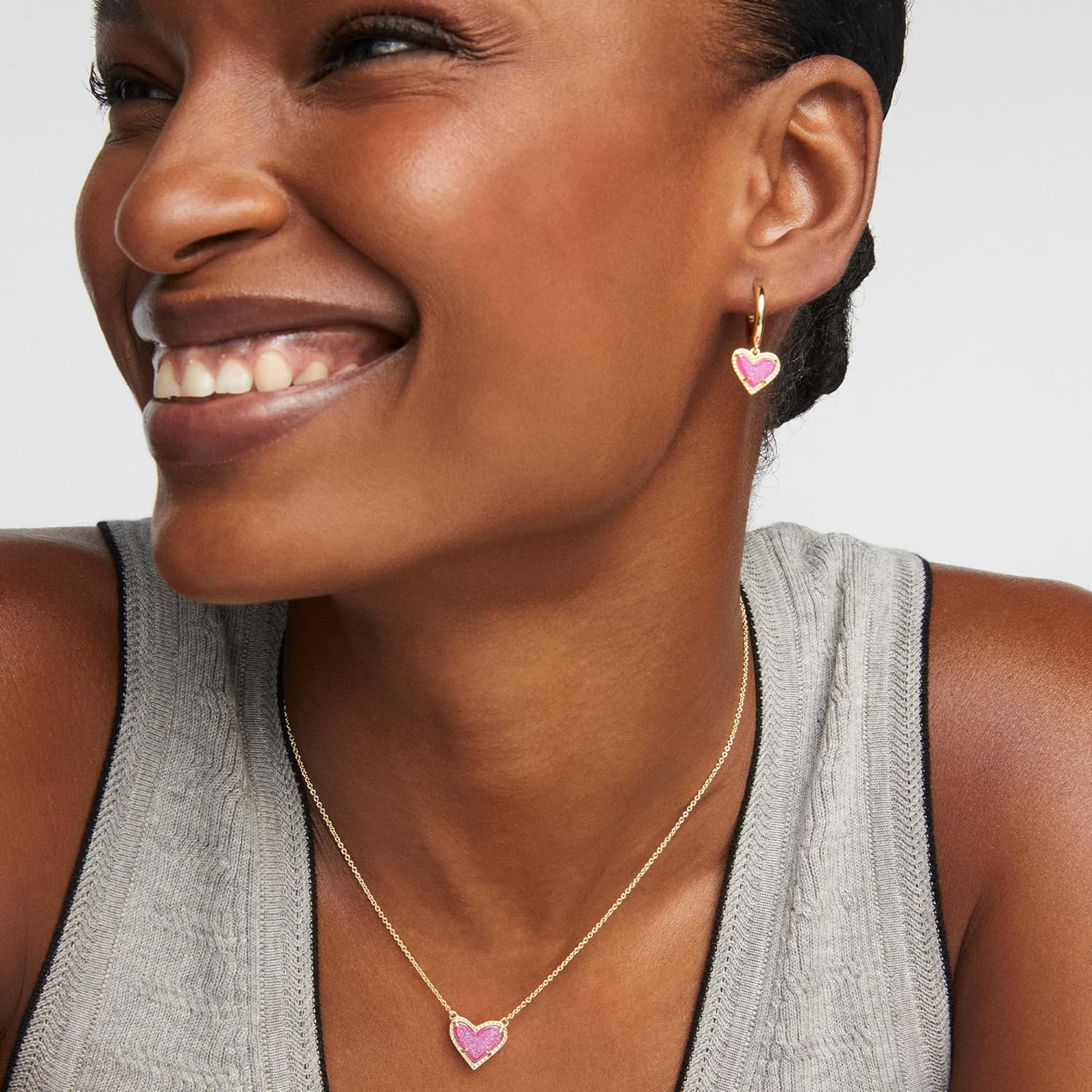 Kendra Scott Ari Heart Adjustable Length Pendant Necklace for Women, Fashion Jewelry - Image 8