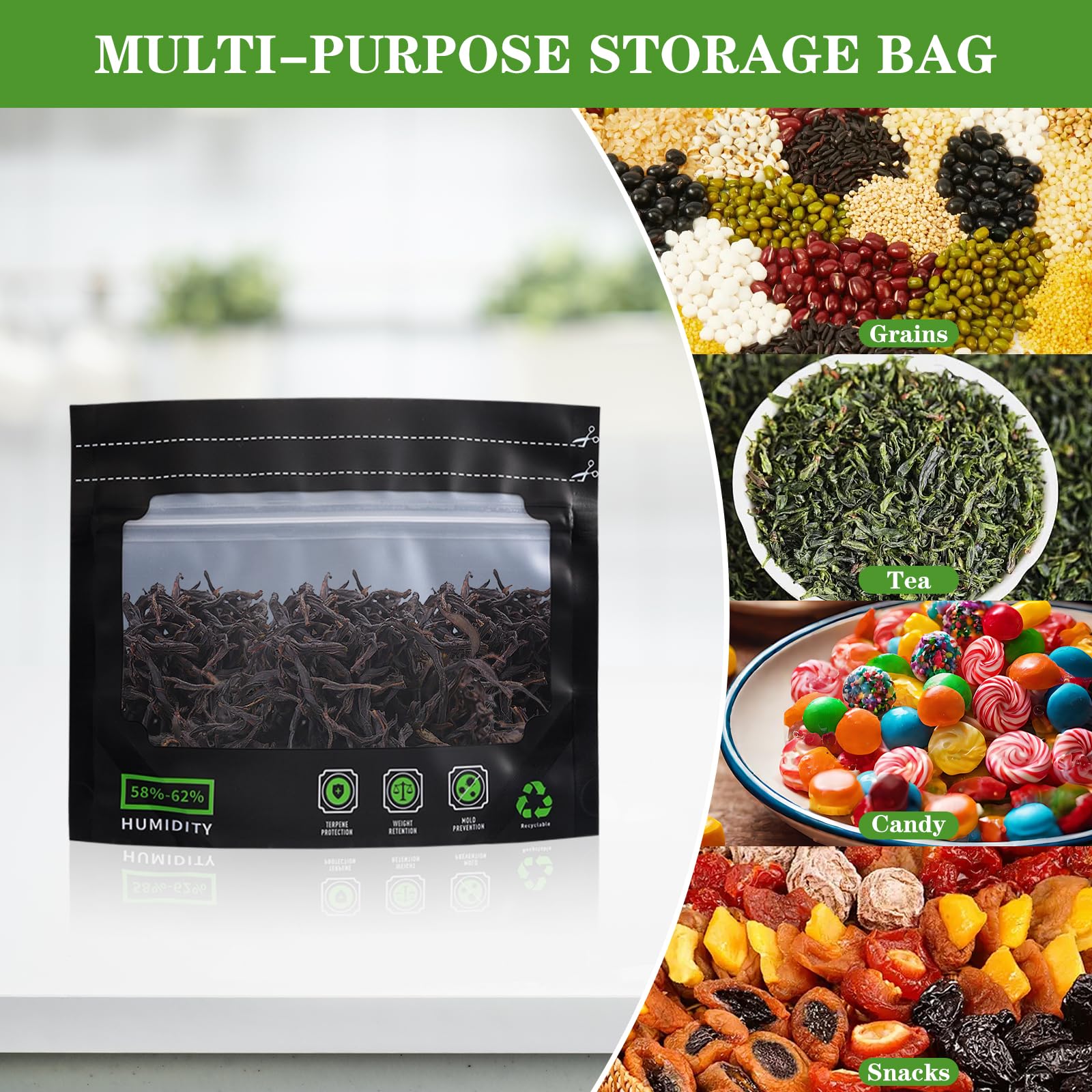 Grove Bags TerpLoc zakjes met venster 3,5g - 1kg