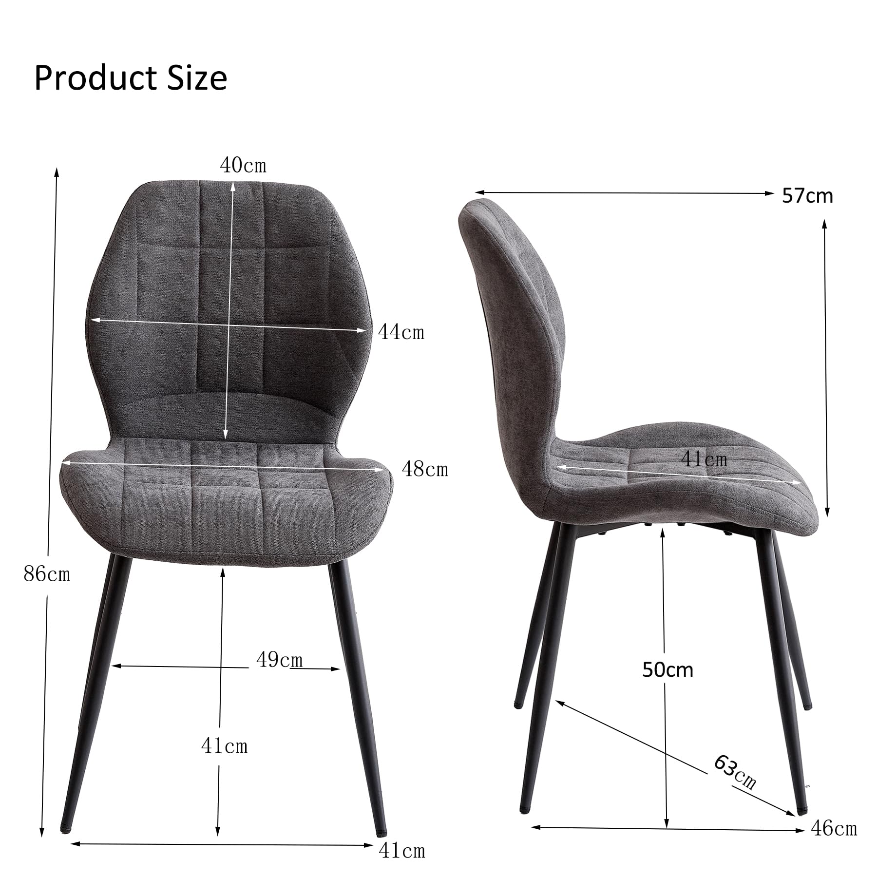 GrandCA HOME Set tavolo e sedie da pranzo nordico, tavolo da pranzo rotondo 115cm e 4 sedie da cucina imbottite, adatto per cucina, sala da pranzo e soggiorno (Travertino Giallo+grigio)