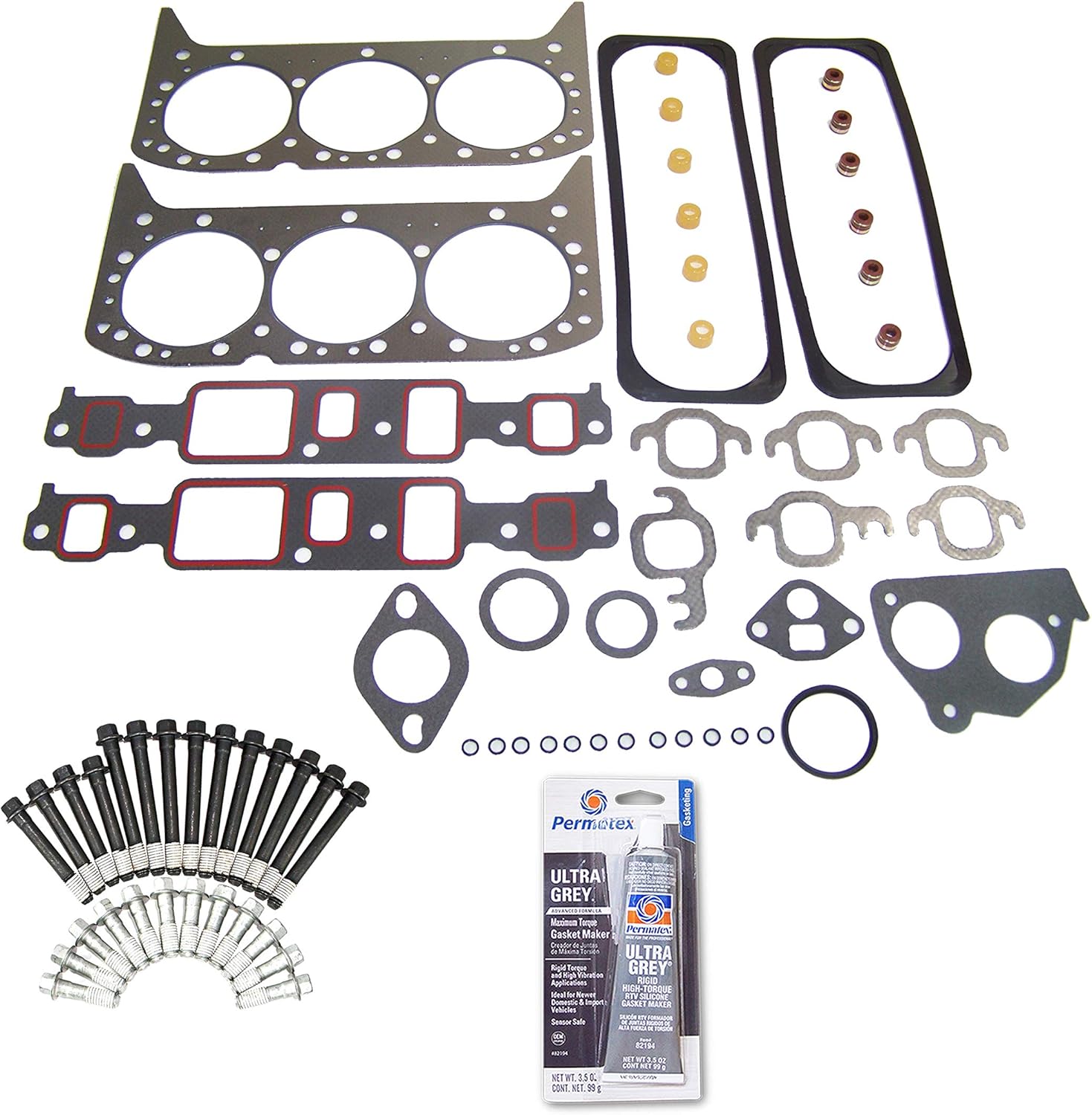 CPWK192 Head Gasket Set Bolt Kit Fits: 93 Chevrolet Astro Caprice GMC Jimmy Safari 4.3 VIN Z