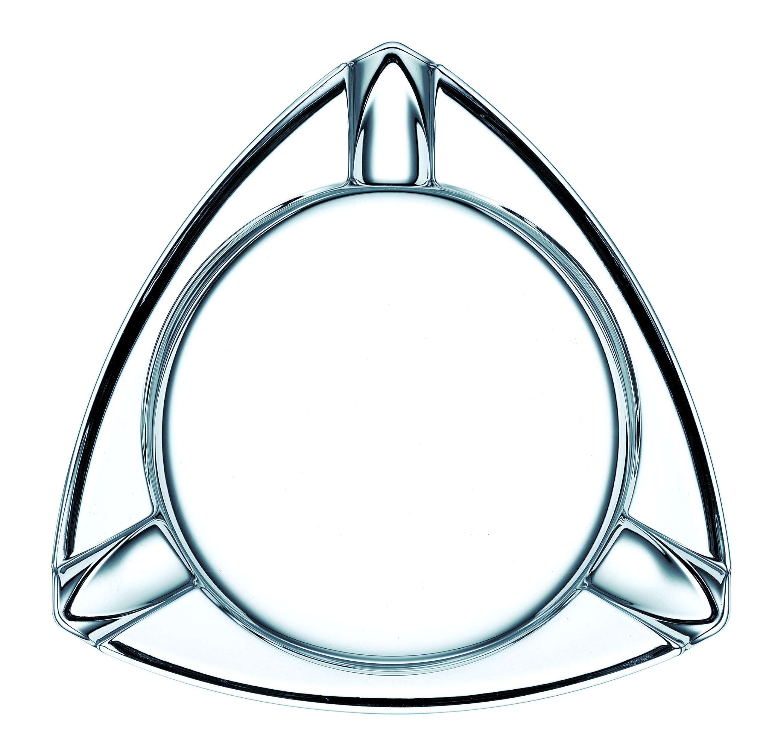 Nachtmann Round Triangle Cigar Ashtray, 7", Clear-image-20