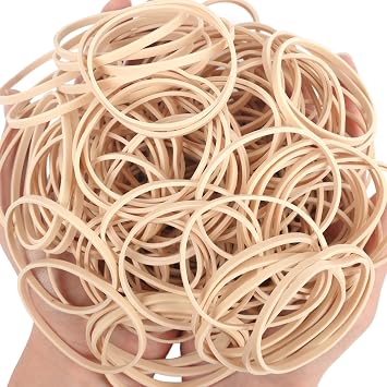 Rubber Bands Size #33 Beige 120pcs Elastic Rubber Bands for Office Supplies