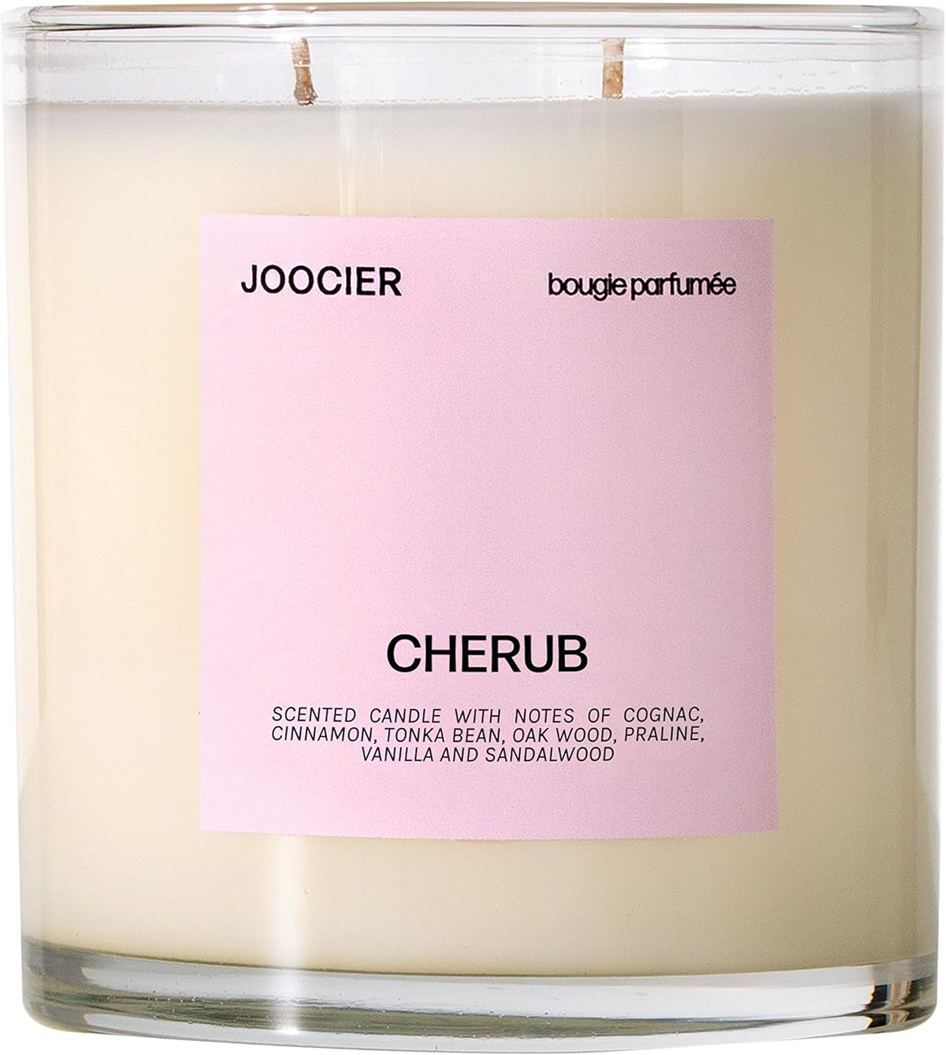 Cherub Candle - Angel's Share Fragrance Inspired - 10 oz, 70+ Hour Burn, Non Toxic, Modern, Pink Metal Jar Candle