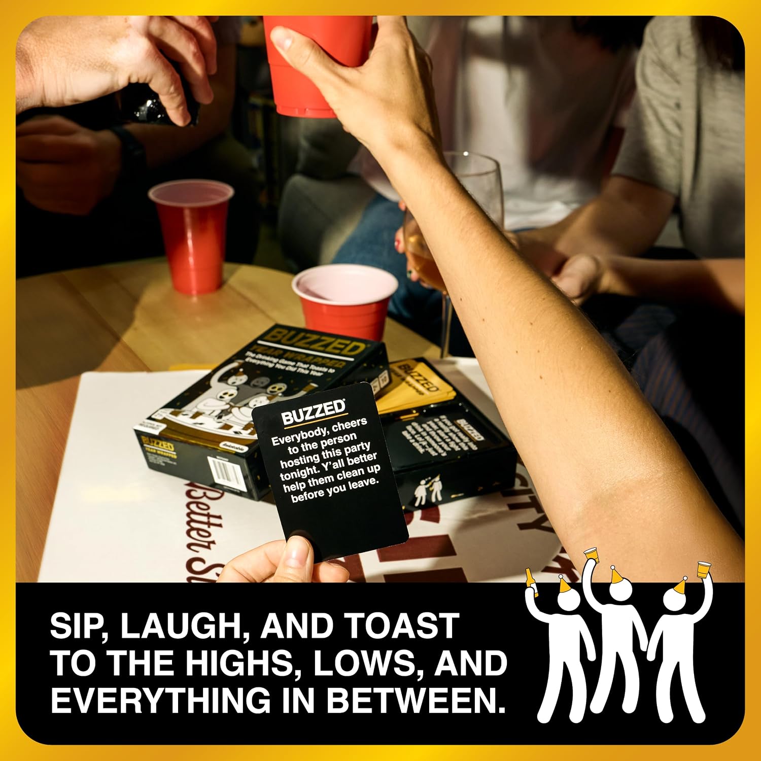 Buzzed Year Wrapped – New Years Drinking Game by Relatable image 3