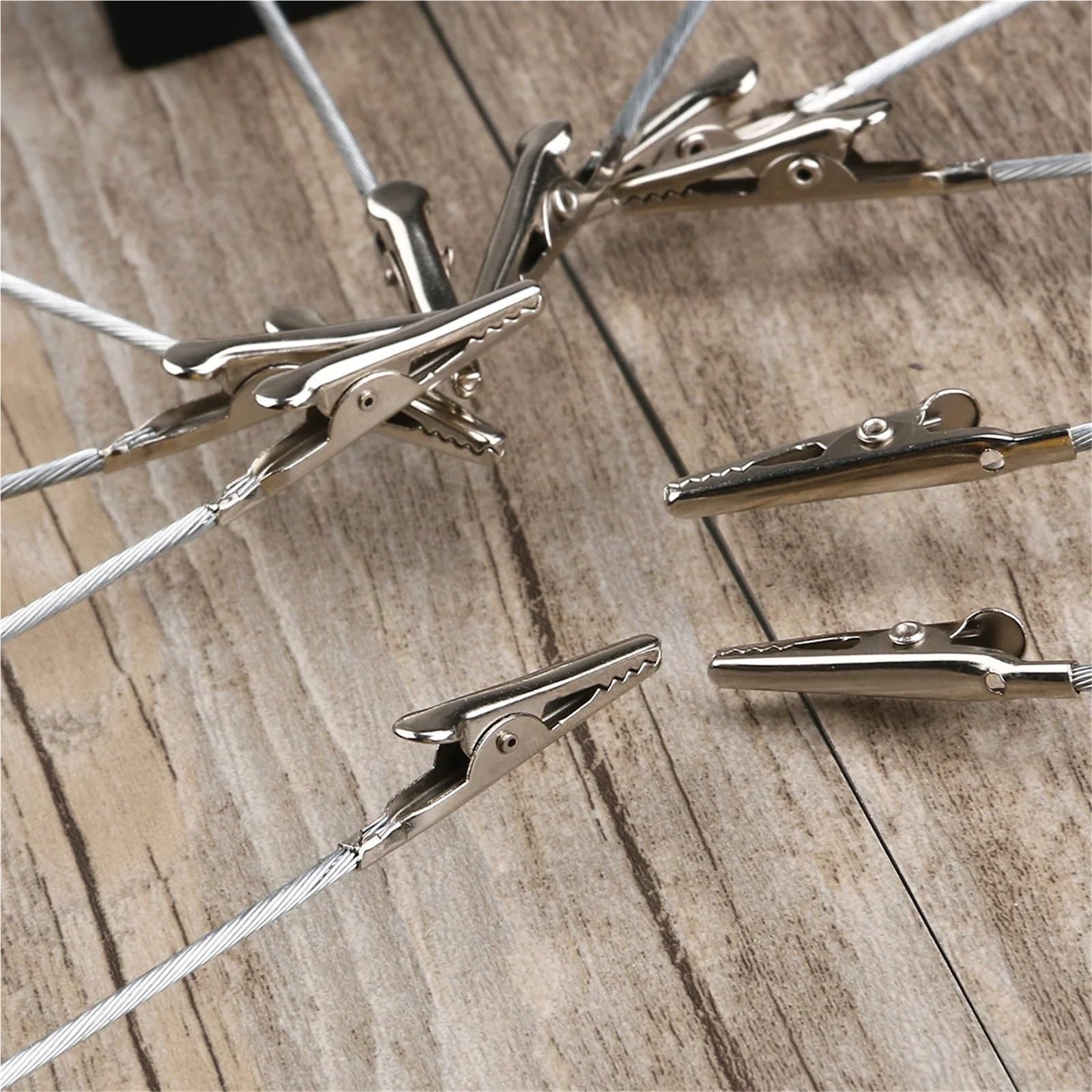 Lot de 10 clips mémo noirs en acier inoxydable avec base cube, organiseur de bureau, trombones photo pour tables, magasins, étiquettes, bureau, fête de mariage