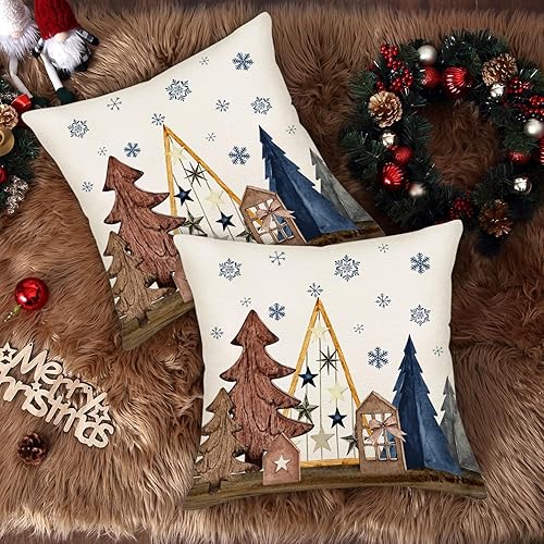 Miniatura 10 de Juego de 2 fundas de almohada de calabaza otoñal de 20 x 20 pulgadas, fundas de almohada de calabazas otoñales de granja, decoración floral de otoño