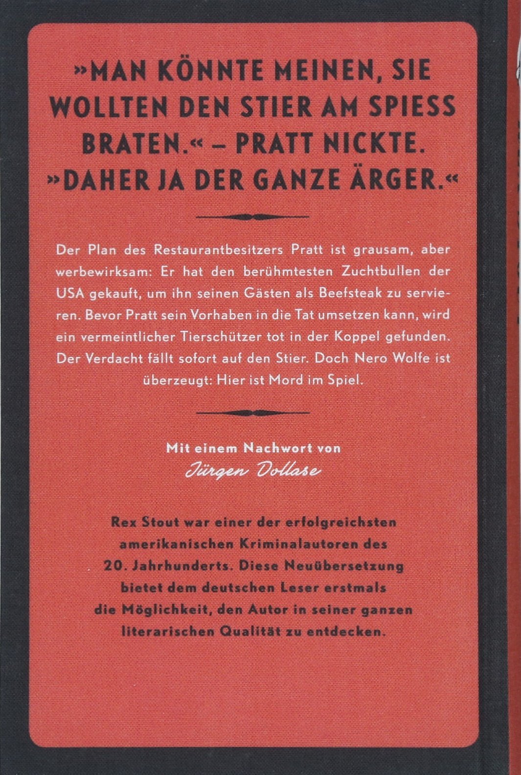 Der rote Stier: Ein Fall für Nero Wolfe - Kriminalroman