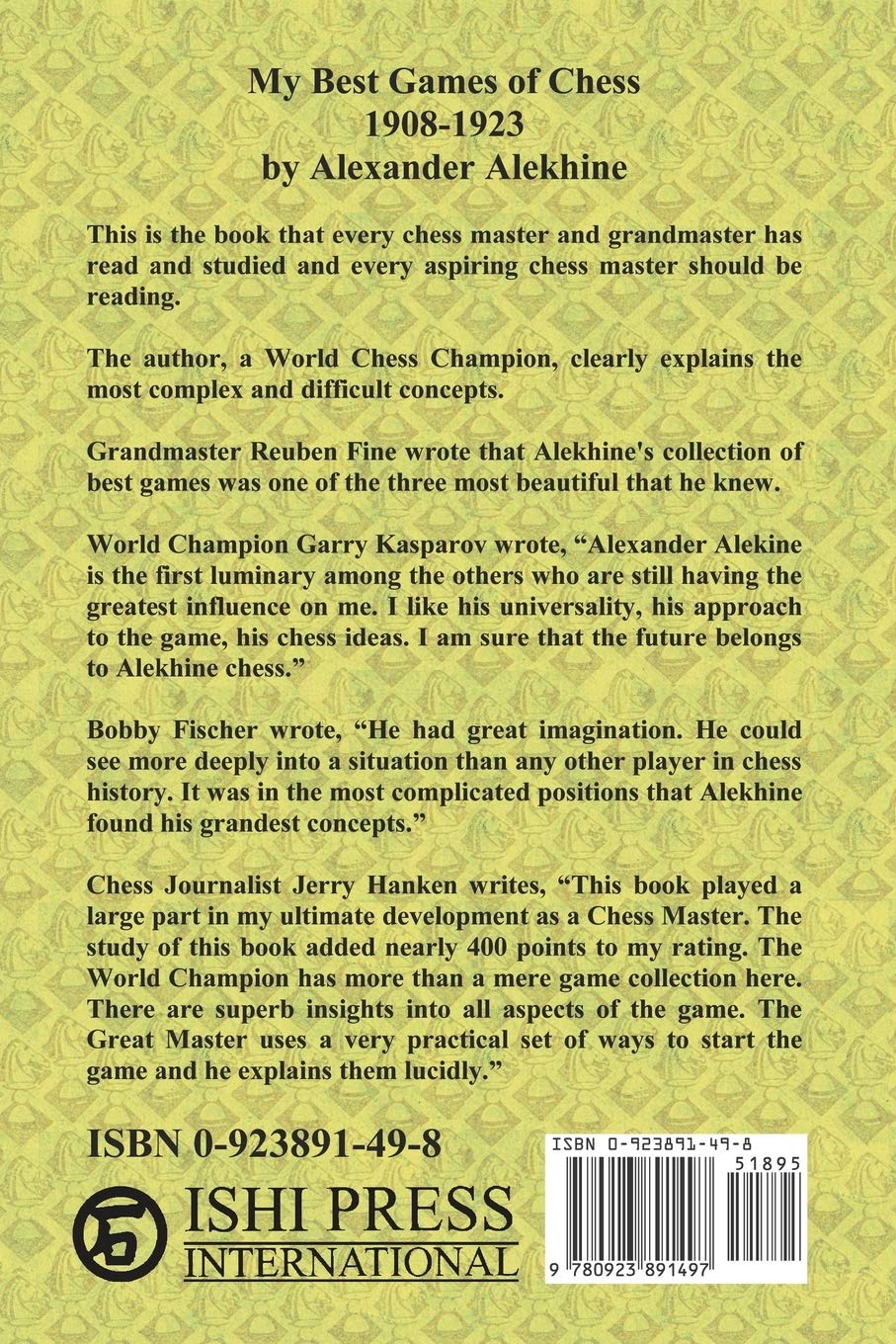 My Best Games of Chess 1908-1923