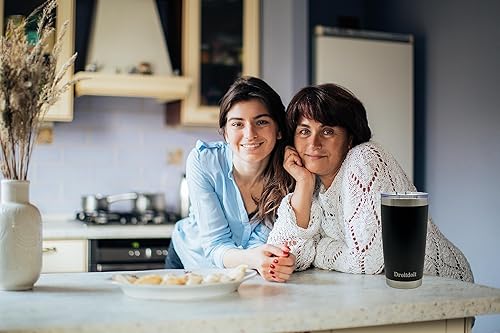 Miniatura 7 de Vaso de acero inoxidable de 20 onzas con aislamiento al vacío, doble pared, botella de viaje con tapa y popote para agua, té helado o café, batido y