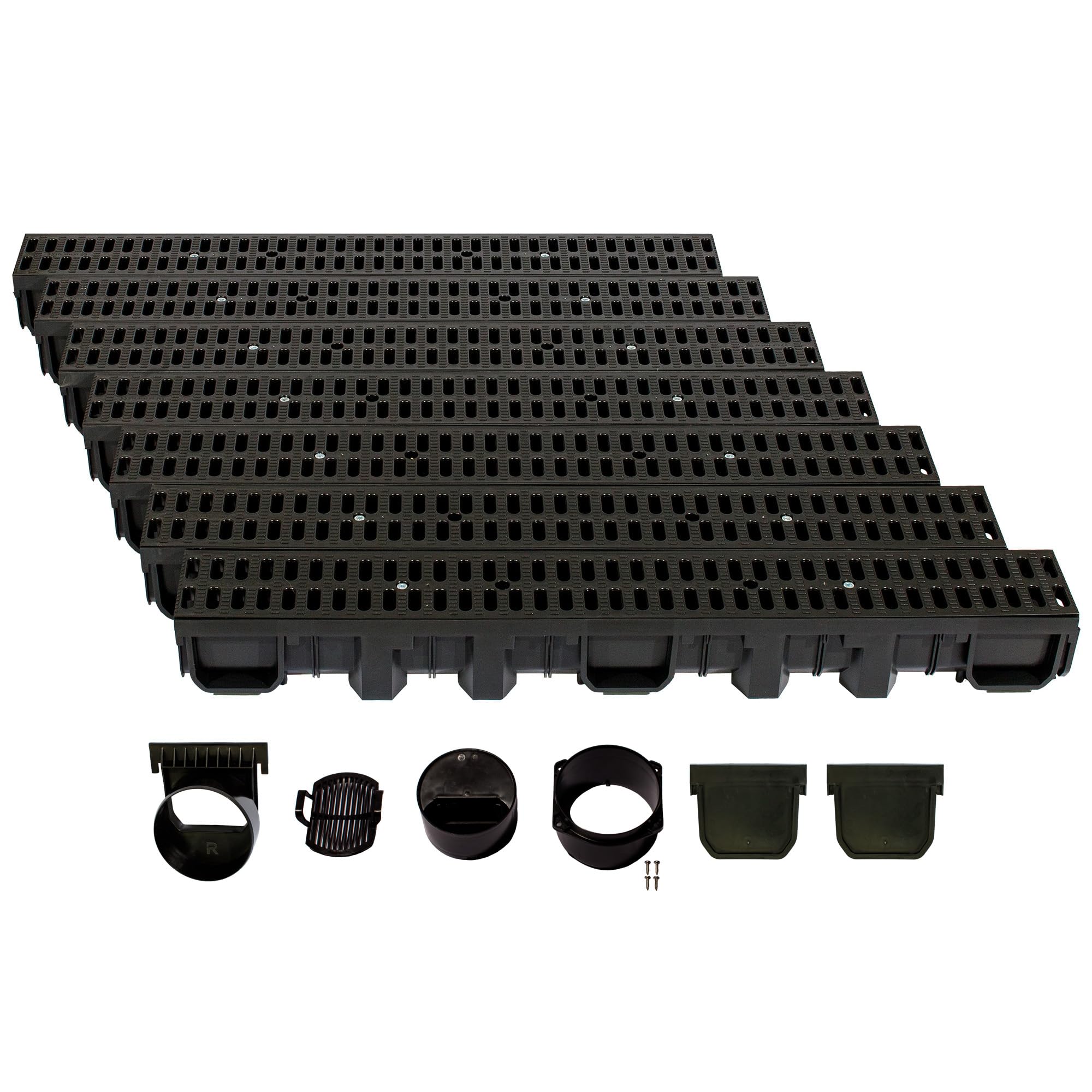 ScarMaxx - Entwässerungsrinne Set - Bodenrinne - Stegrost Classic Schwarz - Bild 65 von 91