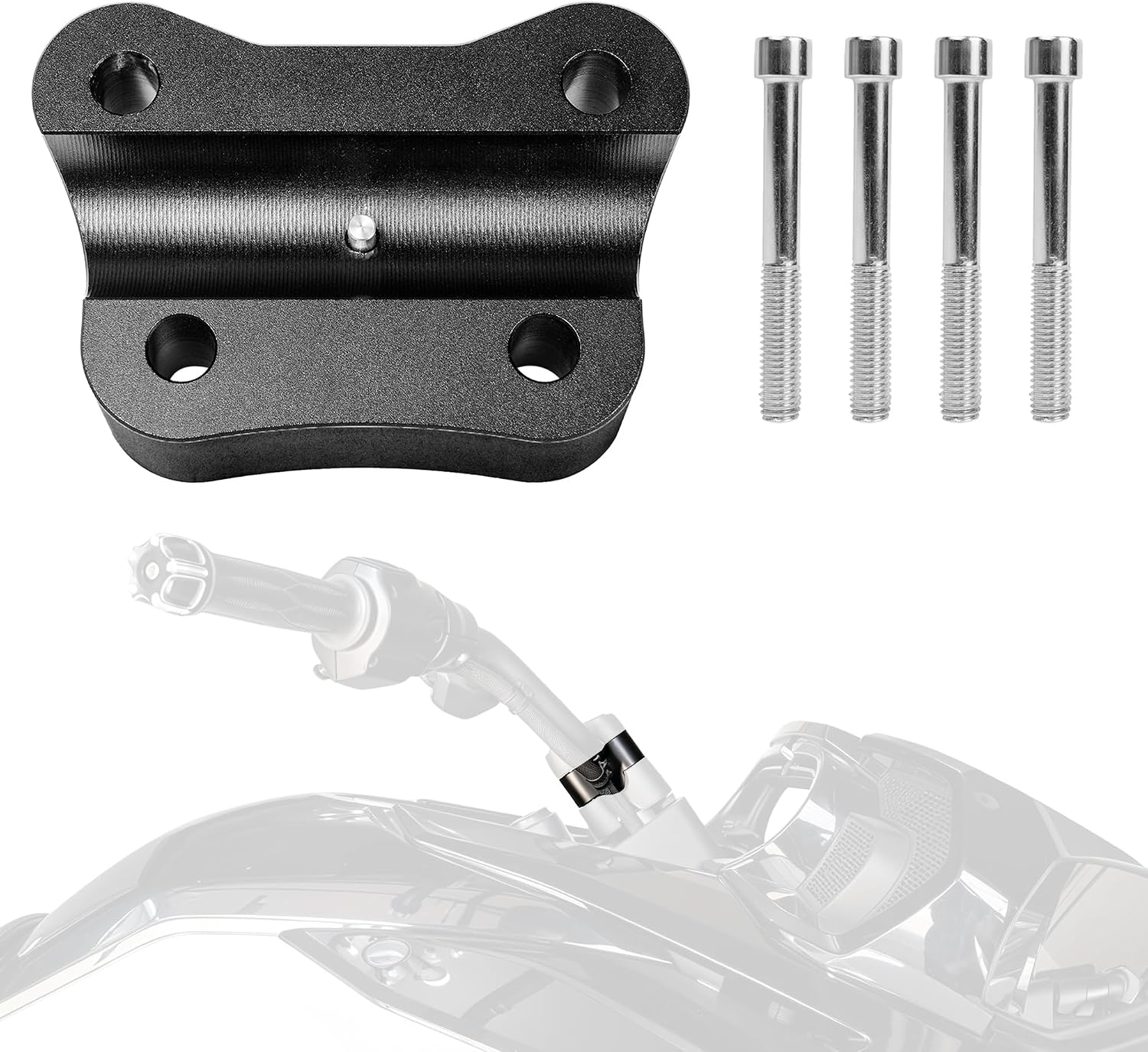 1.25" Handlebar Risers for Can-Am Spyder F3/F3-S/F3-T/F3-L All Years, RT & RT Limited 2020+, CNC Machined Aluminum Handlebar Extension Kit, Easy Installation