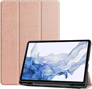 Next store Case Compatible with Samsung Galaxy Tab S8 2022 / Tab S7 2020 11 Inch Only Fit (SM-X700/X706/T870/T875), Soft TPU Case Cover (Light Pink)