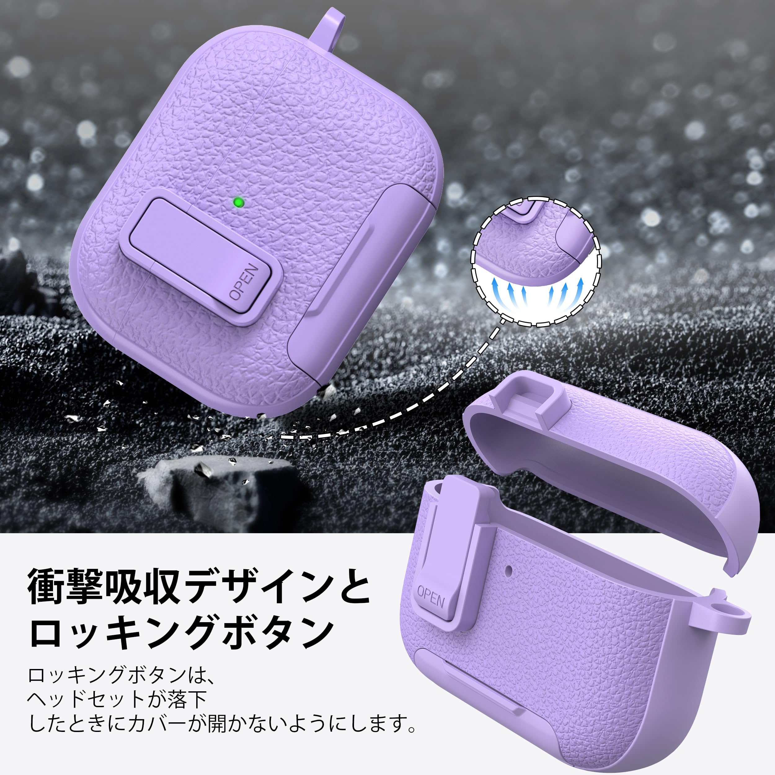 Amazon | RFUNGUANGO AirPods Pro 3保護ケース レザー、キーチェーン