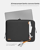 Vista 5 de Funda protectora Tomtoc 360° para MaaBook Air / MacBook Pro Retina de 13-13.3 pulgadas/iPad Pro de 12.9 pulgadas, Negro/Azul