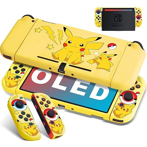 Xcitifun Diseñada para Nintendo Switch OLED Funda Switch OLED TPU para niñas y niños, linda carcasa protectora Kawaii compatible con Nintendo Switch