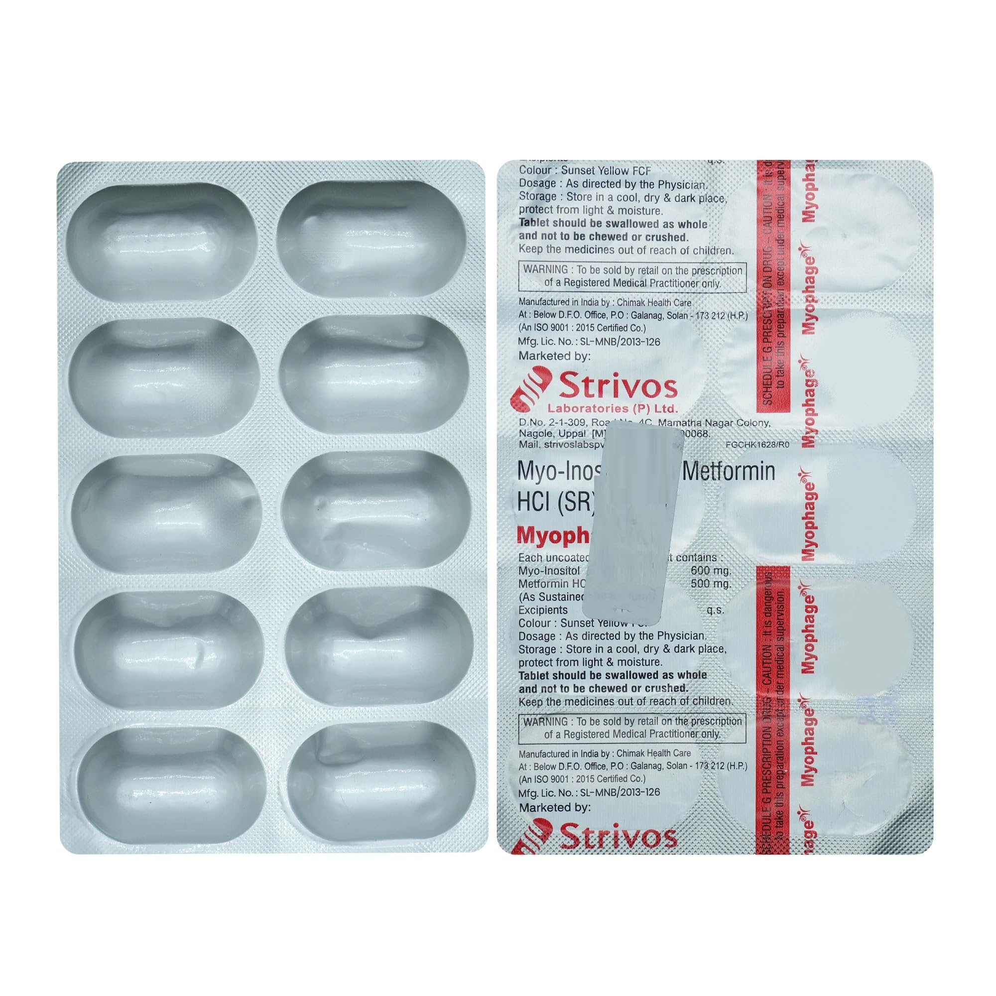 MYOPHAGE - Strip of 10 Tablets