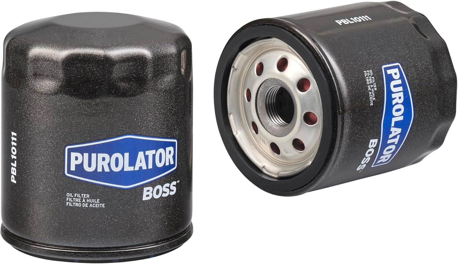Purolator PBL10111 PurolatorBOSS Maximum Engine Protection Spin On Oil Filter, Black (Pack of 2)