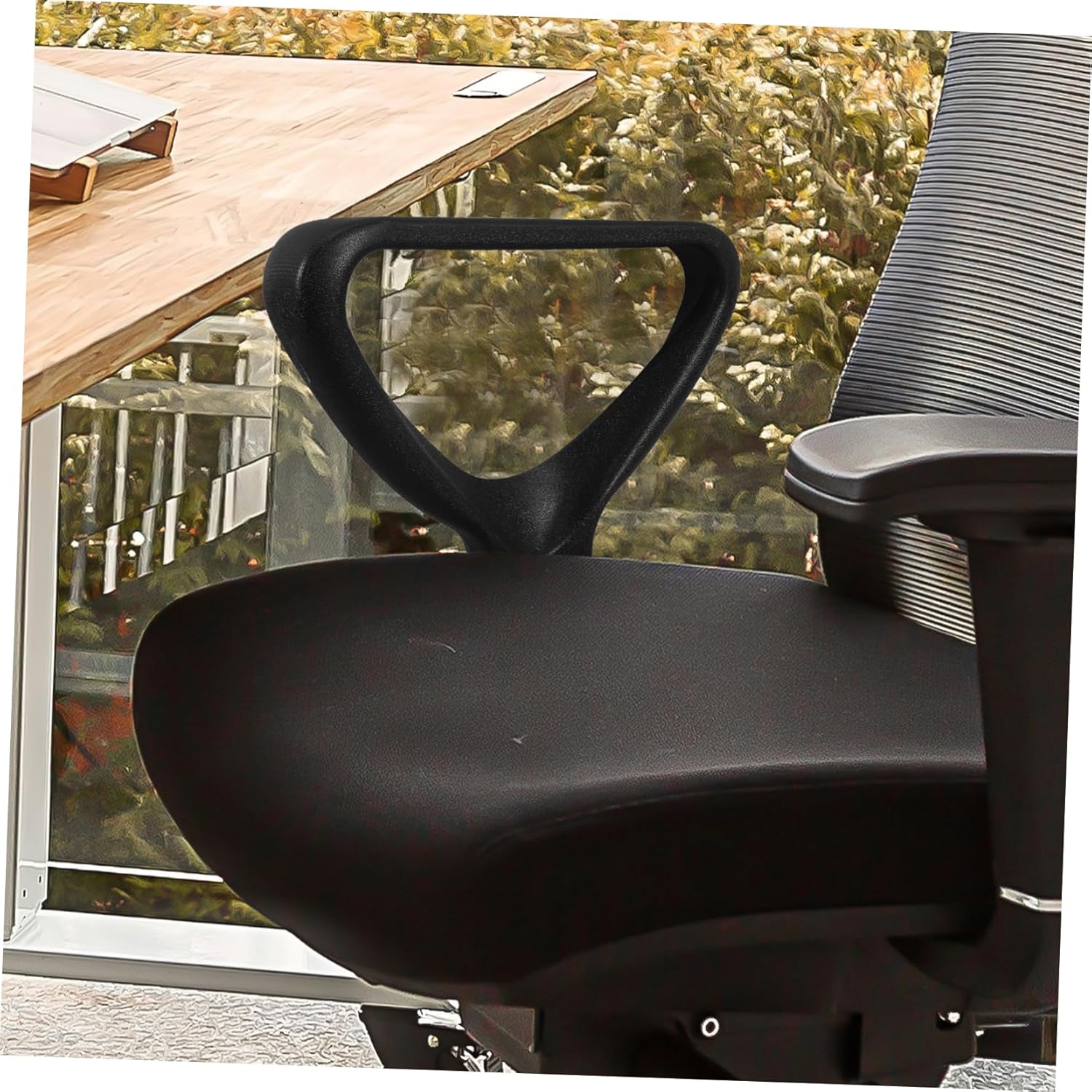 HOMSFOU 2pcs Ergonomic Office Chair Armrests Sturdy Replacement Parts Arm Covers Armrests for Desk Chairs Comfortable Design