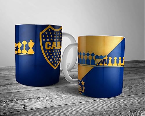 Azty Designs Taza de café de cerámica, 11 onzas, de la Liga de Fútbol Argentina