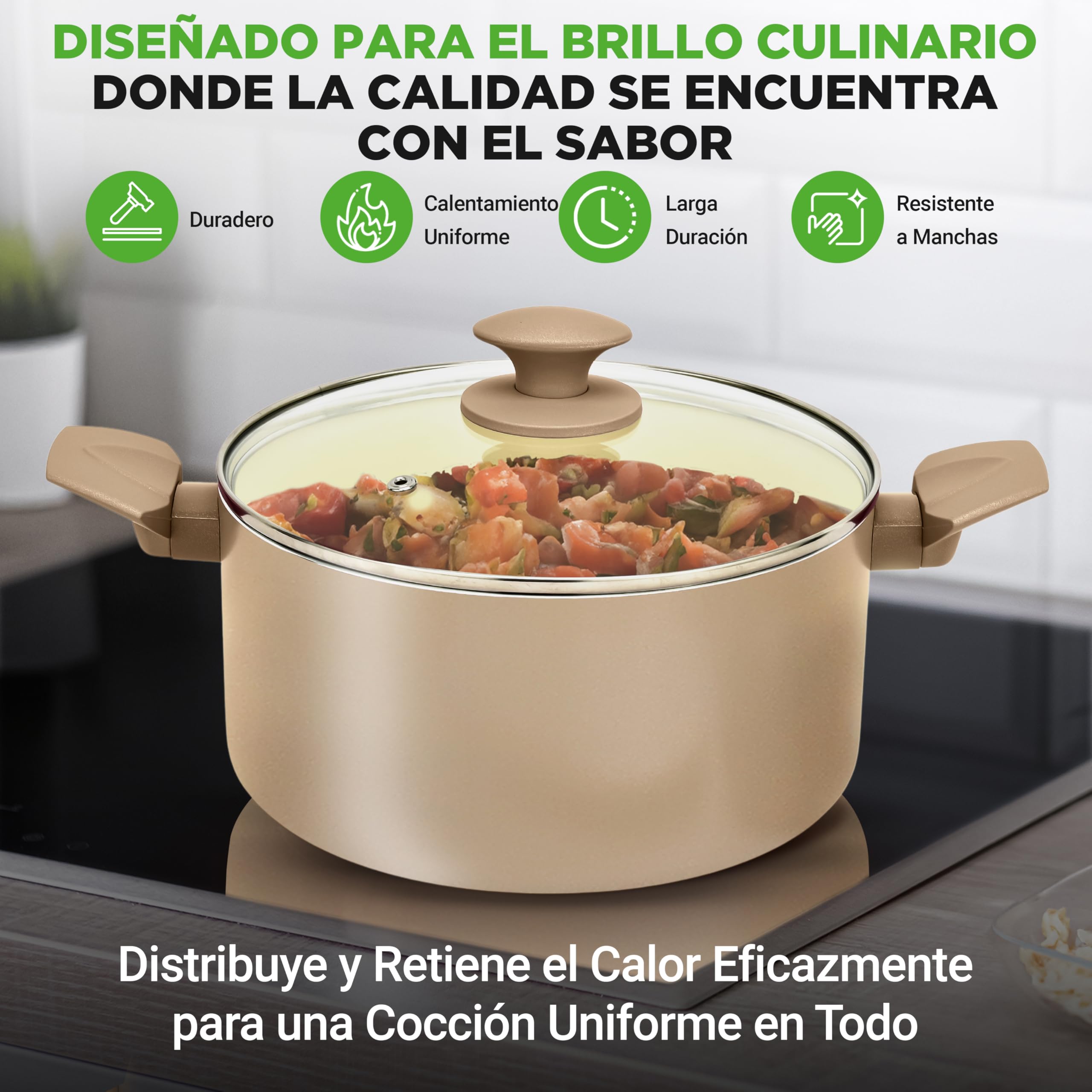 NutriChef Set de 54 Piezas en Mármol Anti-Adherente para Cocina y Repostería, Colección Profesional para el Hogar con Ollas, Sartenes de Diferentes Tamaños y Utensilios Resistentes al Calor