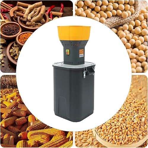 Miniatura 4 de Molinillo eléctrico de grano de 55L14.5 galones, molinillo de maíz de 1300 W con 5 filtros, molinillo eléctrico de granos de alimentación agrícola