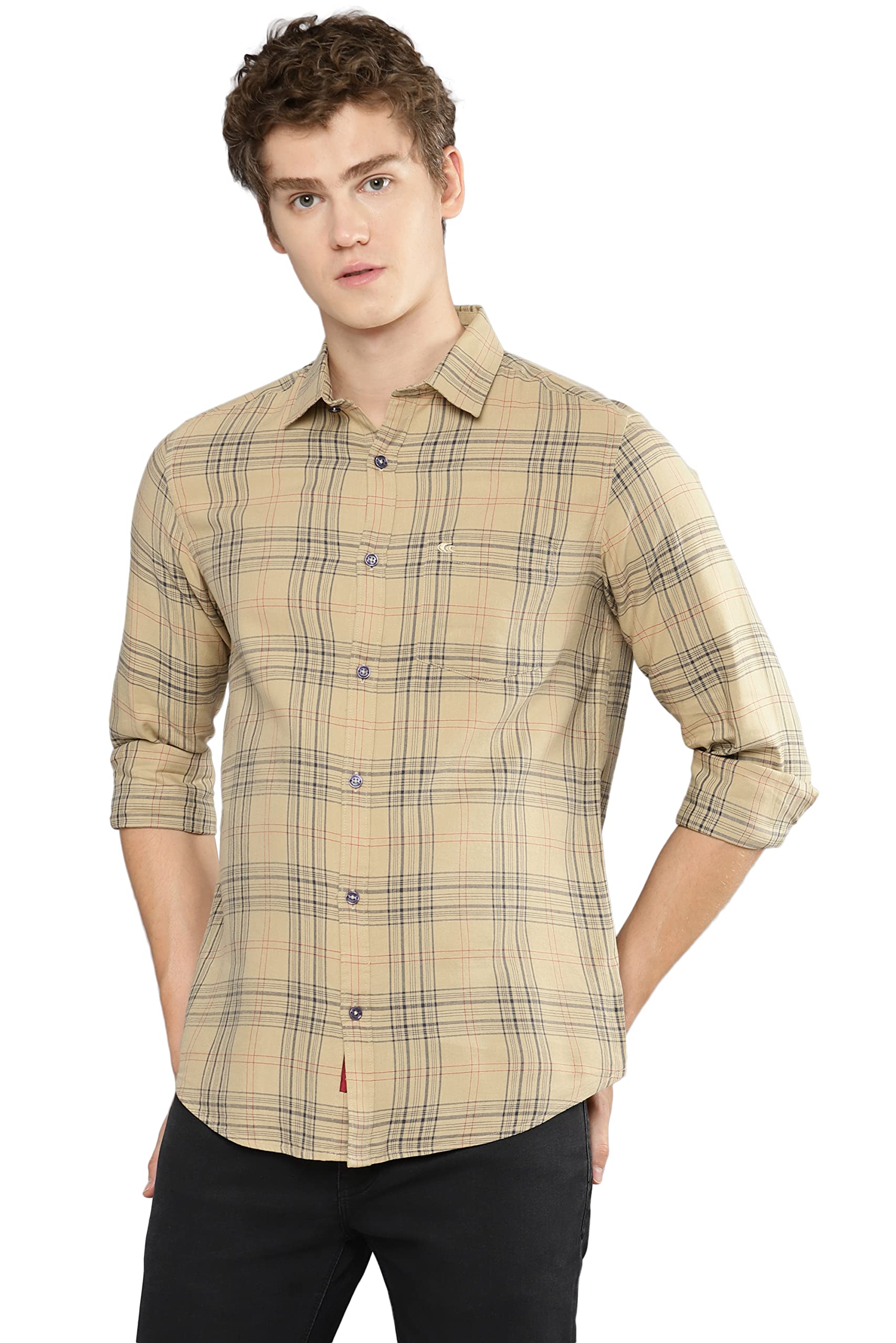 allen cooper Checks Shirts for Men – 100% Cotton Comfort Fit Casual and Formal Shirt – Breathable, Soft, Classic Style (Multiple Colors)-picture-55