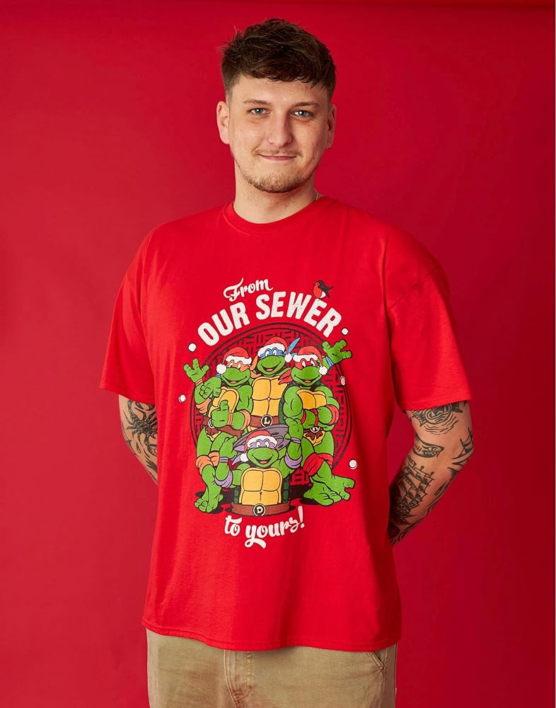 Amazon.com: Teenage Mutant Ninja Turtles Mens Christmas T-Shirt