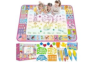 Kizzyea Aqua Water Doodle Mat