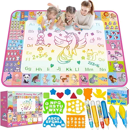 Aqua Water Doodle Mat - Kids Drawing Mat...
