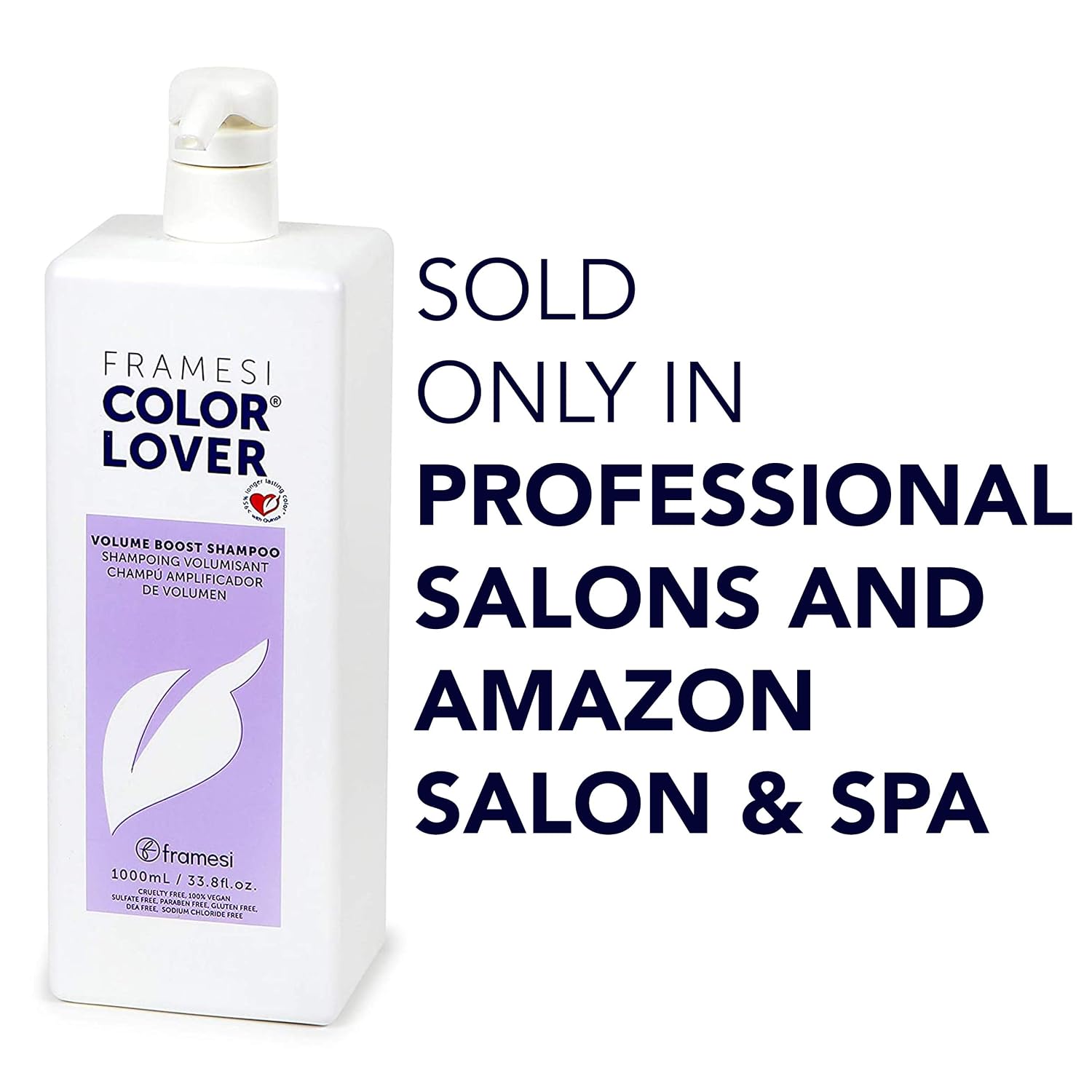 Framesi Color Lover Volume Boost Shampoo, 33.8 fl oz, Sulfate Free Shampoo with Quinoa and Aloe Vera, Color Treated Hair