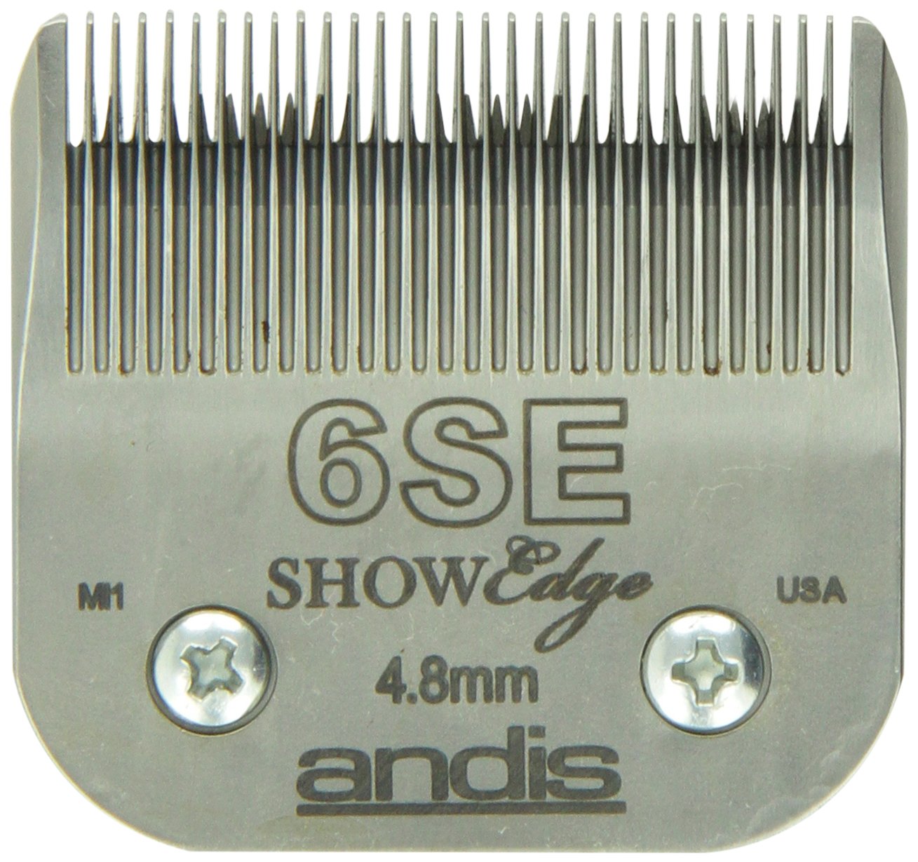 Andis Carbon-Steel ShowEdge Dog Clipper Blade, Size-6SE, 3/16-Inch Cut Length (65600)