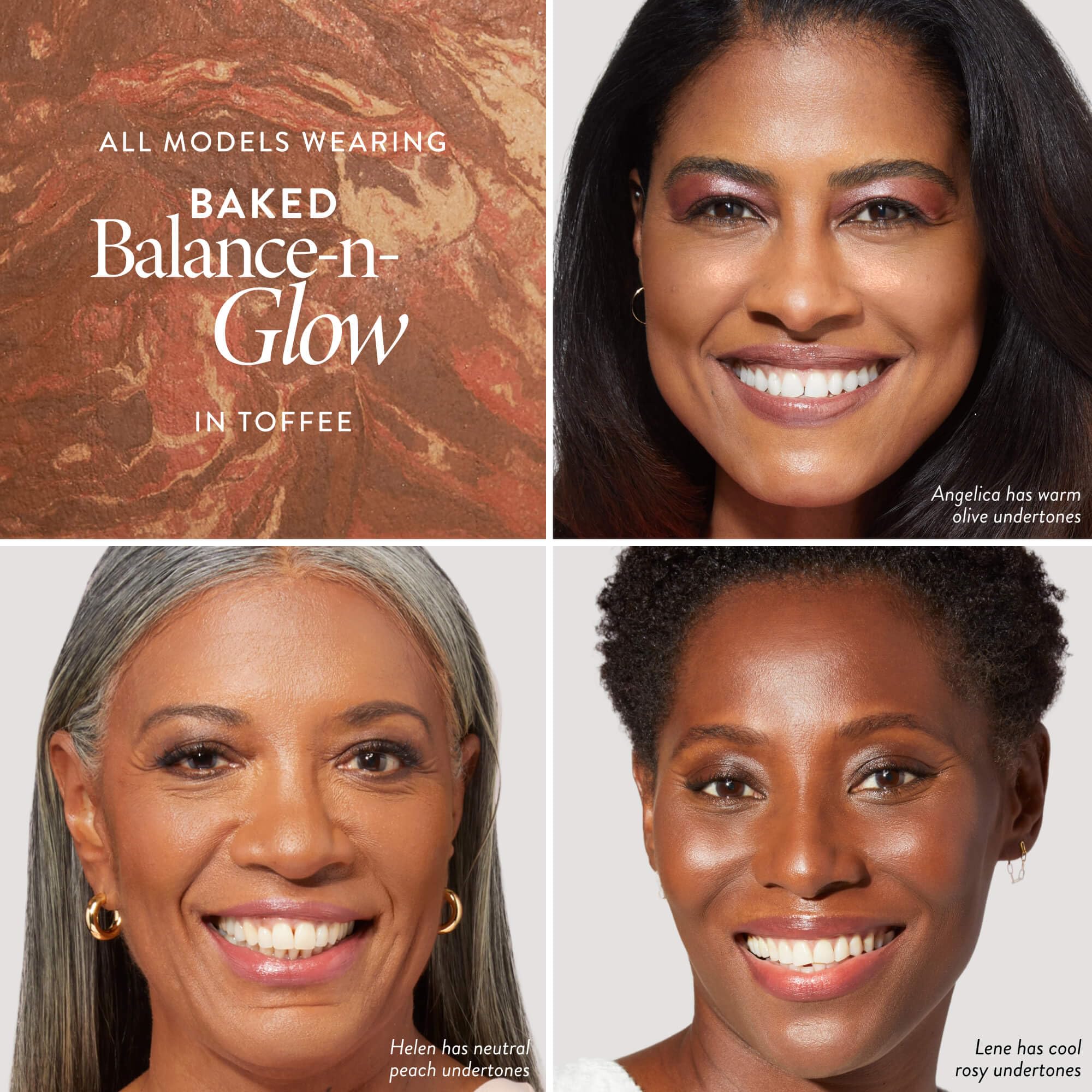 Kit Get Glowing (2 pezzi): base illuminante in polvere Baked Balance-n-Glow, tono toffee + pennello per trucco Kabuki con aerografo