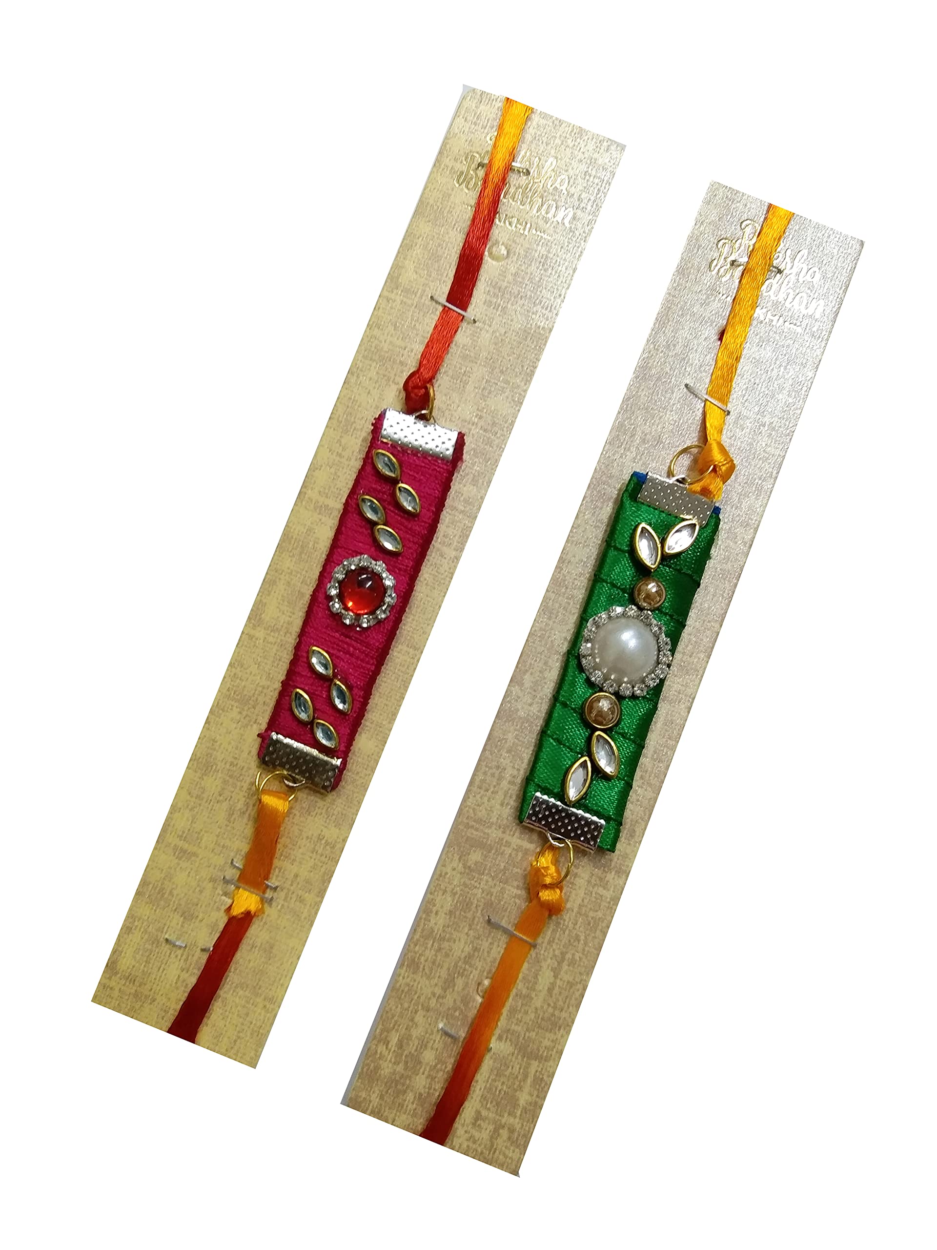 Singla Designer Rakhi Set of 2 Fashionable Rakhi Set