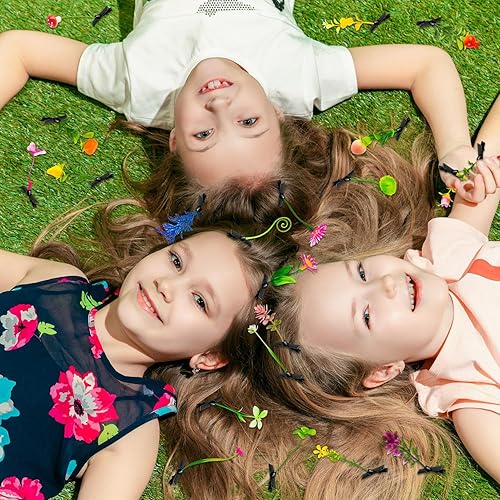 Miniatura 3 de 50 pinzas para brotes de estilo mixto, horquillas para plantas, brotes de hierba, brotes de hierba, accesorios para el cabello, regalo para mujeres,
