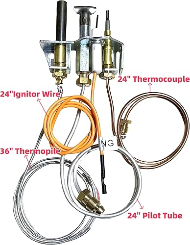 Miniatura 3 de Asamblea piloto de gas natural 446-510A para estufas de gas Heat-N-Glo y Roayl y piezas de chimeneas R5143SRV446-510A
