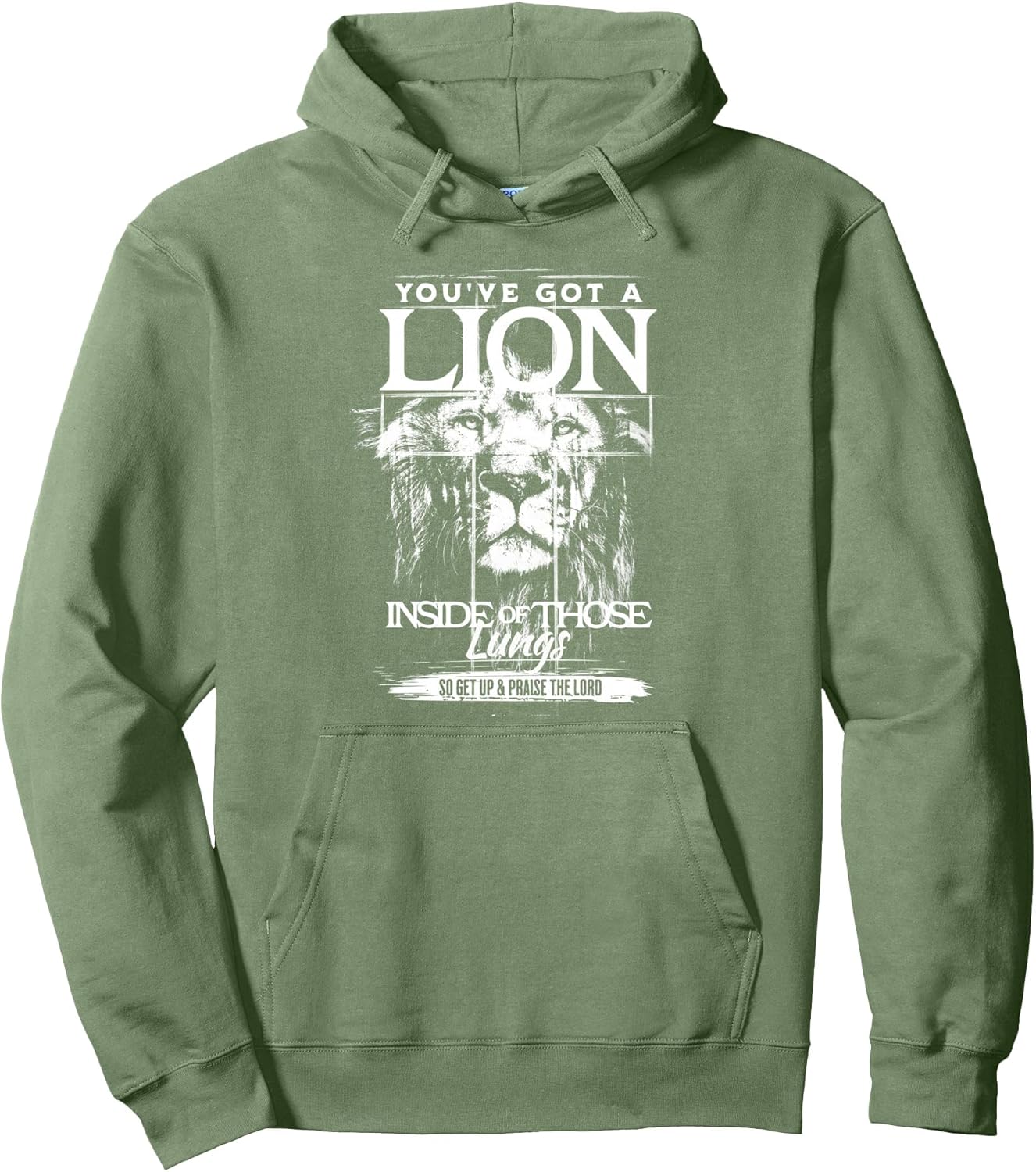 You've Got a Lion Inside of Those Lungs Praise the Lord Pullover Hoodie